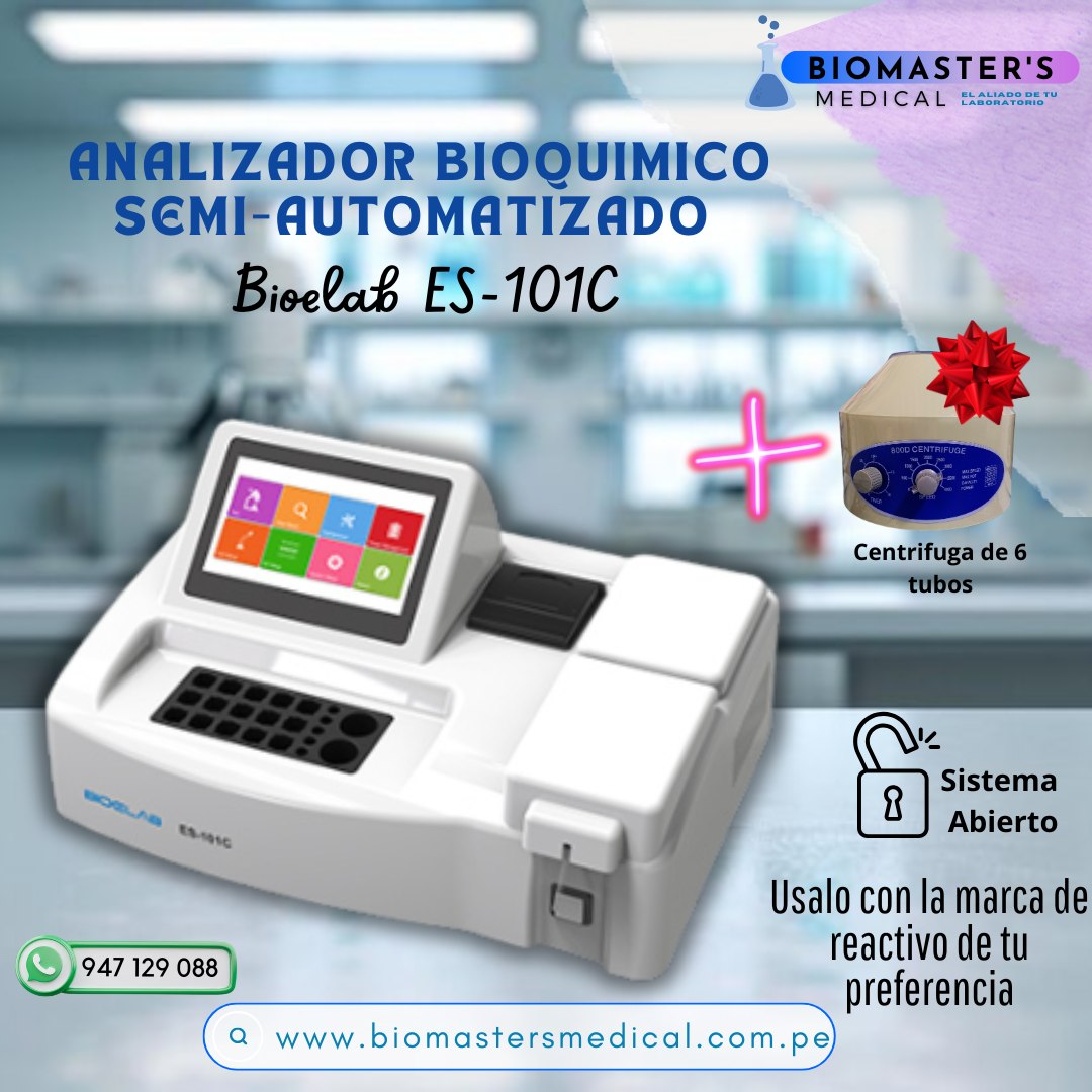 Biomasters - 𝗔𝗻𝗮𝗹𝗶𝘇𝗮𝗱𝗼𝗿 𝗕𝗶𝗼𝗾𝘂𝗶́𝗺𝗶𝗰𝗼 𝗦𝗲𝗺𝗶𝗮𝘂𝘁𝗼𝗺𝗮𝘁𝗶𝘇𝗮𝗱𝗼 𝗕𝗜𝗢𝗘𝗟𝗔𝗕 𝗘𝗦 𝟭𝟬𝟭𝗖 ...