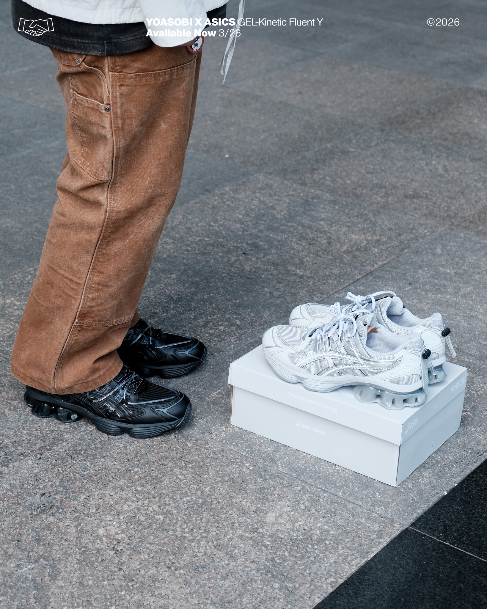 YOASOBI x ASICS GEL-KINETIC FLUENT Y J-pop duo YOASOBI