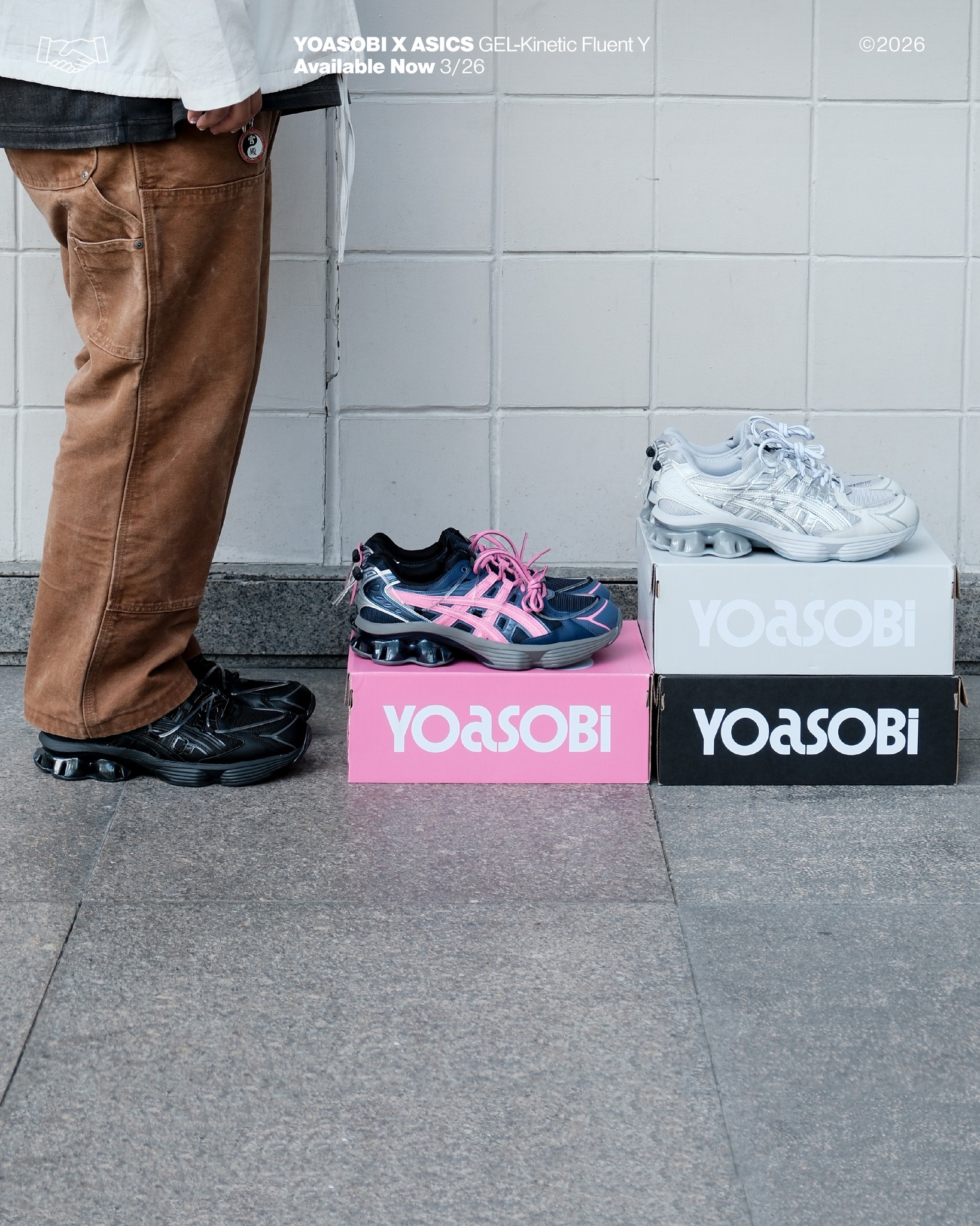 YOASOBI x ASICS GEL-KINETIC FLUENT Y J-pop duo YOASOBI