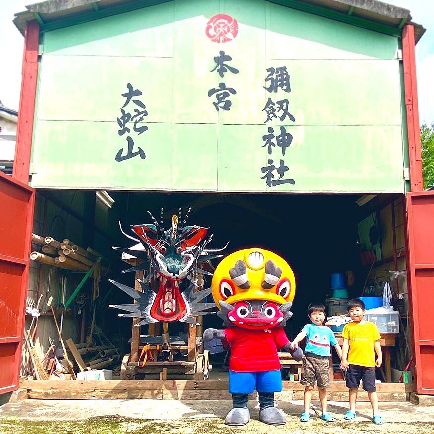 大蛇山を心に…がんばろう大牟田❤️ ・ ・ ・ 大蛇山まつりの六山を