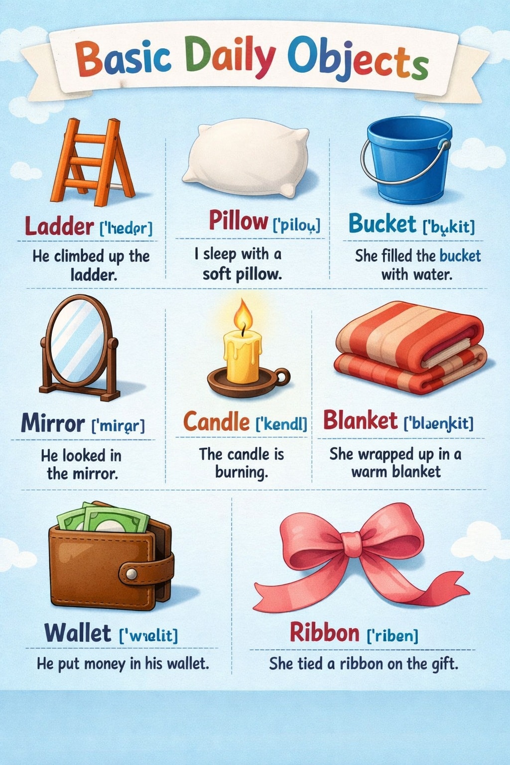 📘 Basic Daily Objects – Objetos... - Inglés Acelerado | Facebook