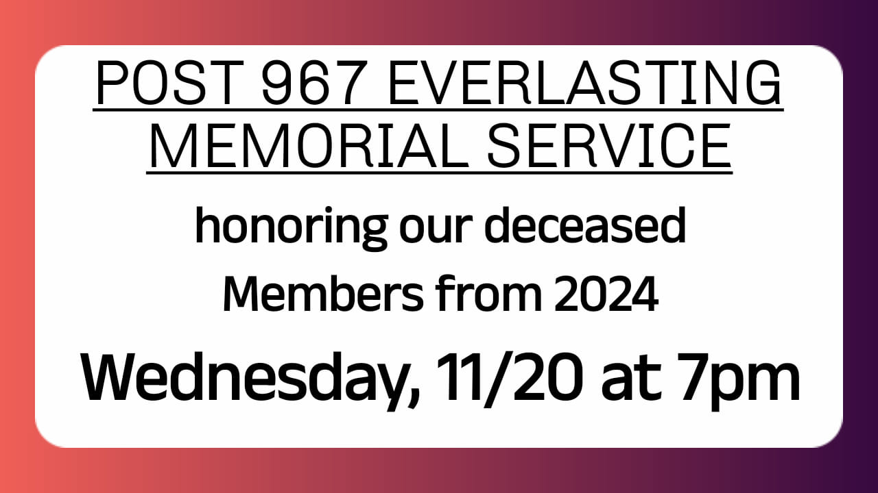 Tonight at 7pm;... - Harveys Lake American Legion Post 967 | Facebook