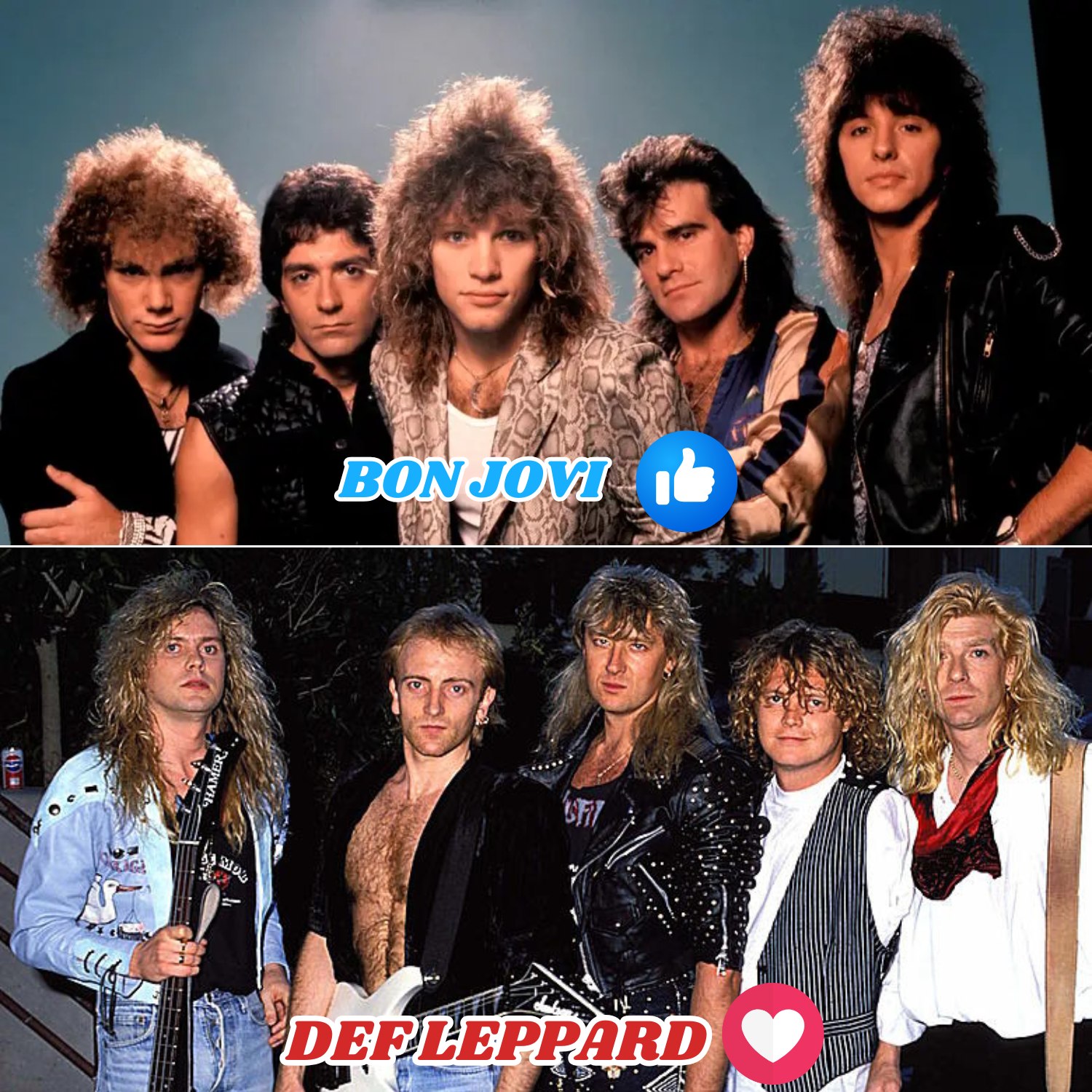 Bon Jovi vs Def Leppard: Classic Rock Bands