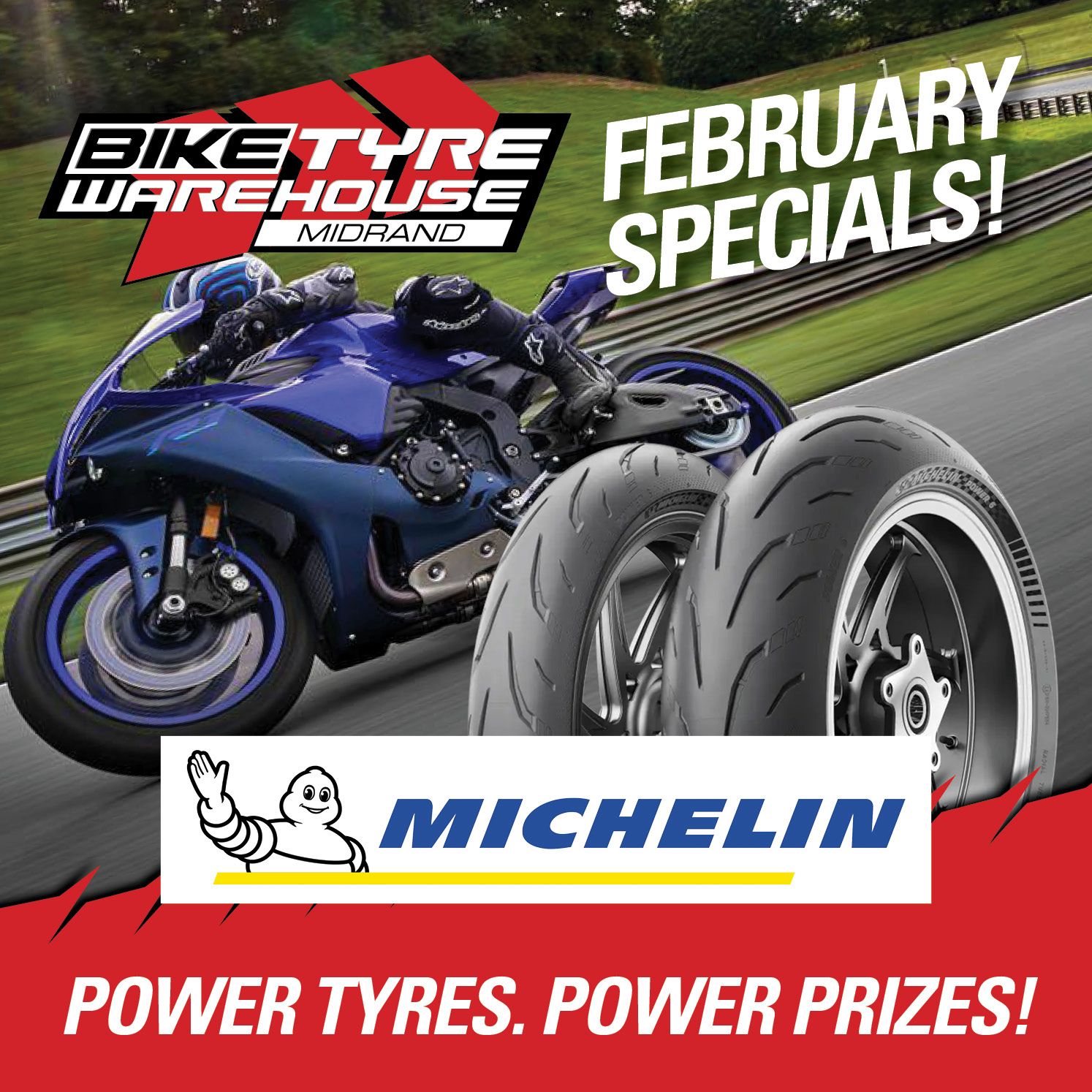 📢 Michelin February Promotion at Bike Tyre Warehouse – Instore