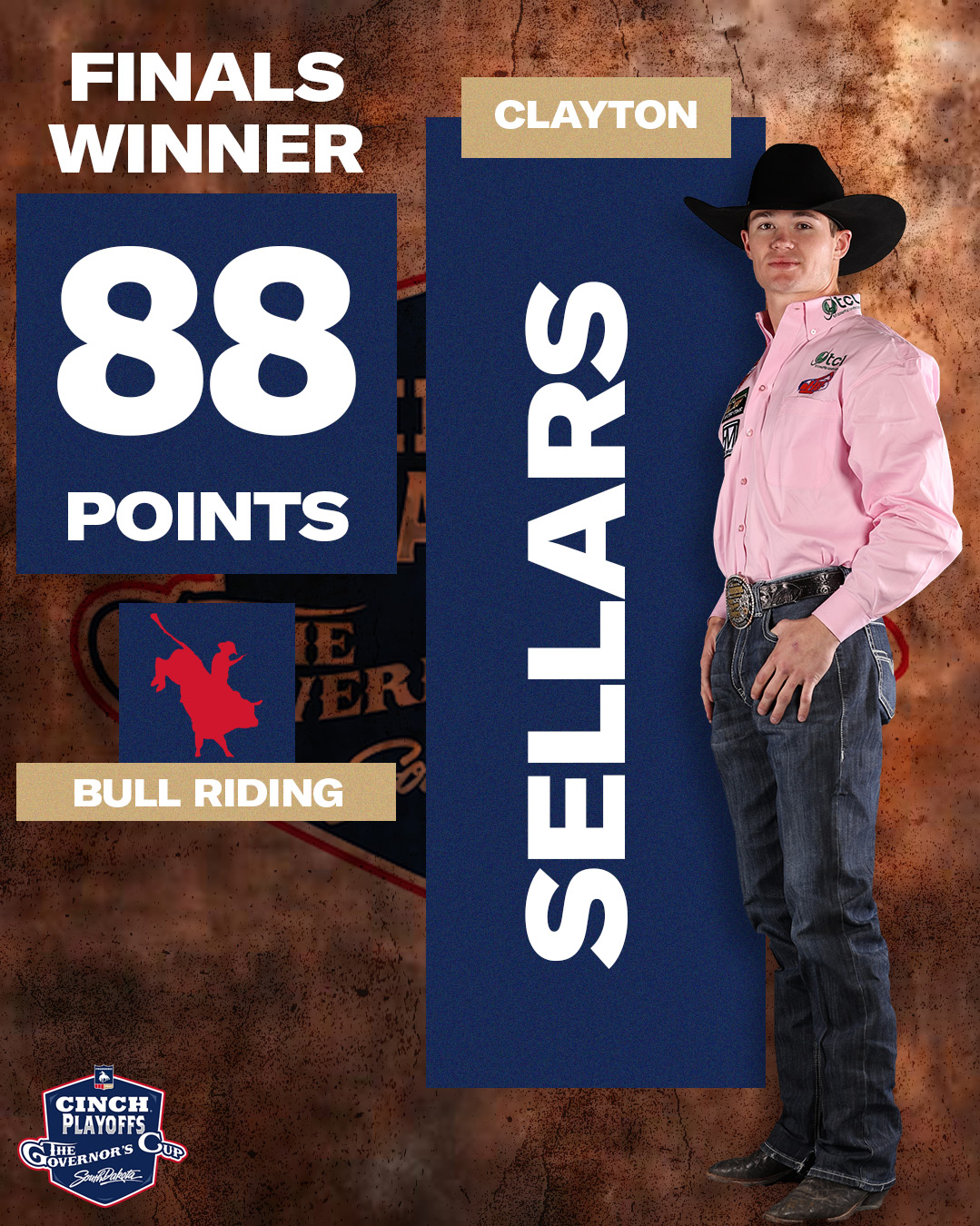 PRCA - Clayton Sellars is the 2024 CINCH Playoffs Governor's Cup ...