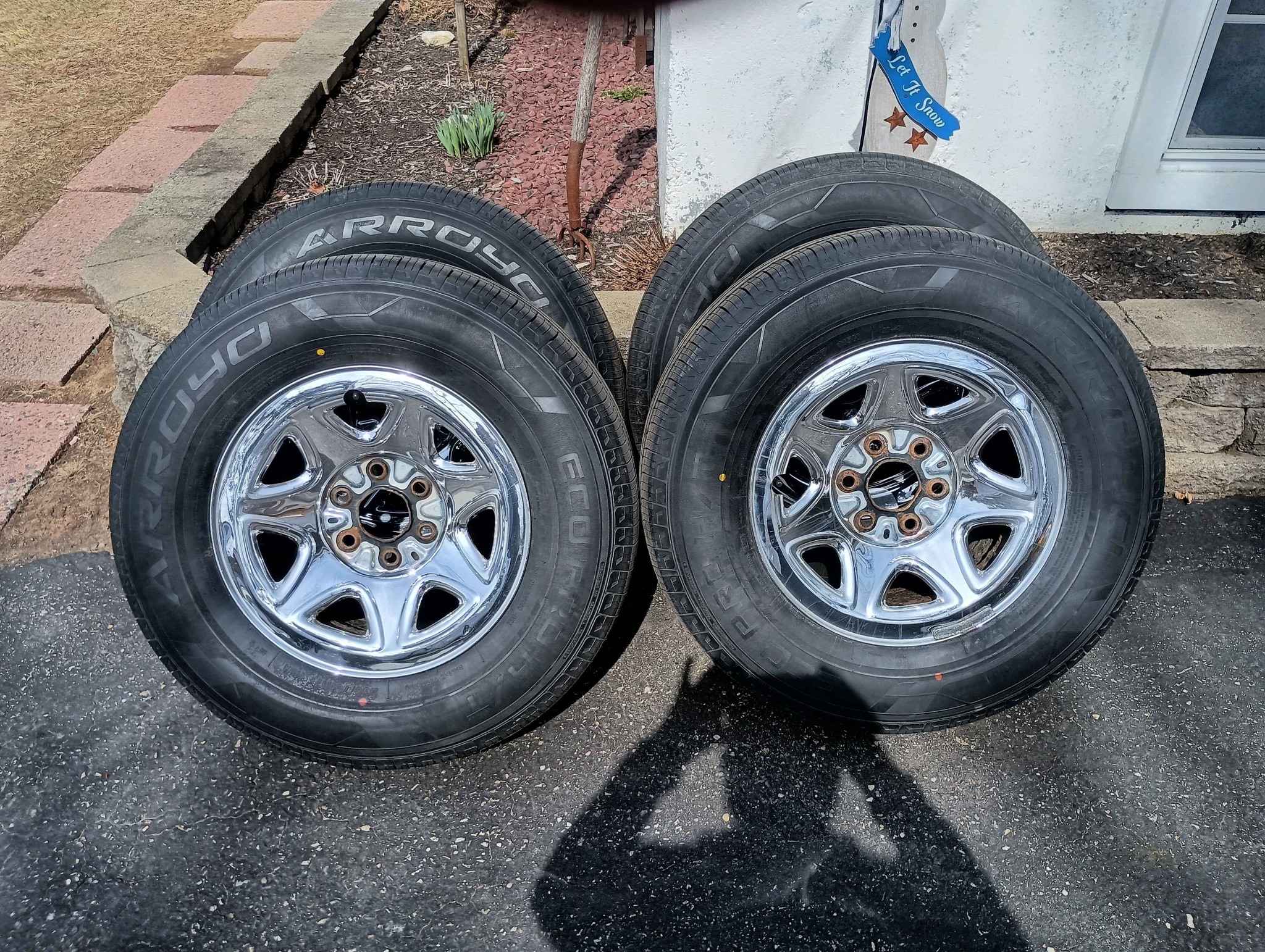Brand-new tires and rims with tpms in wheels all balanced.maybe a 100 ...
