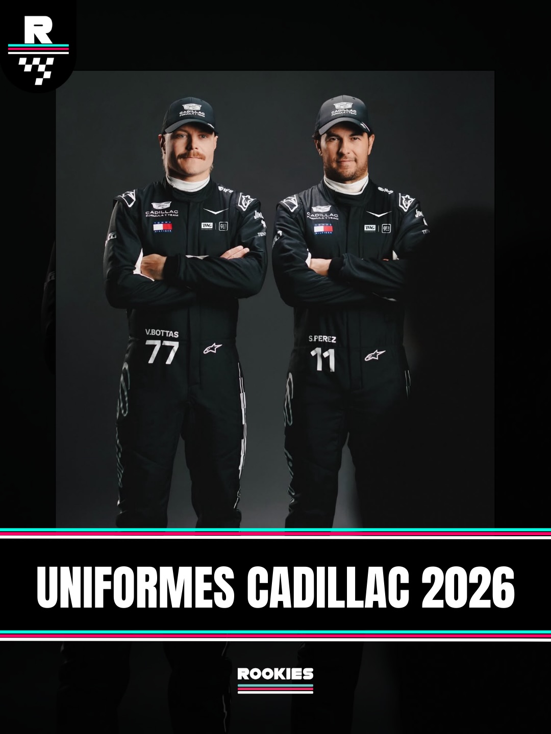 rookiesf1 - Así lucen Checo y Bottas con los uniformes de... | Facebook