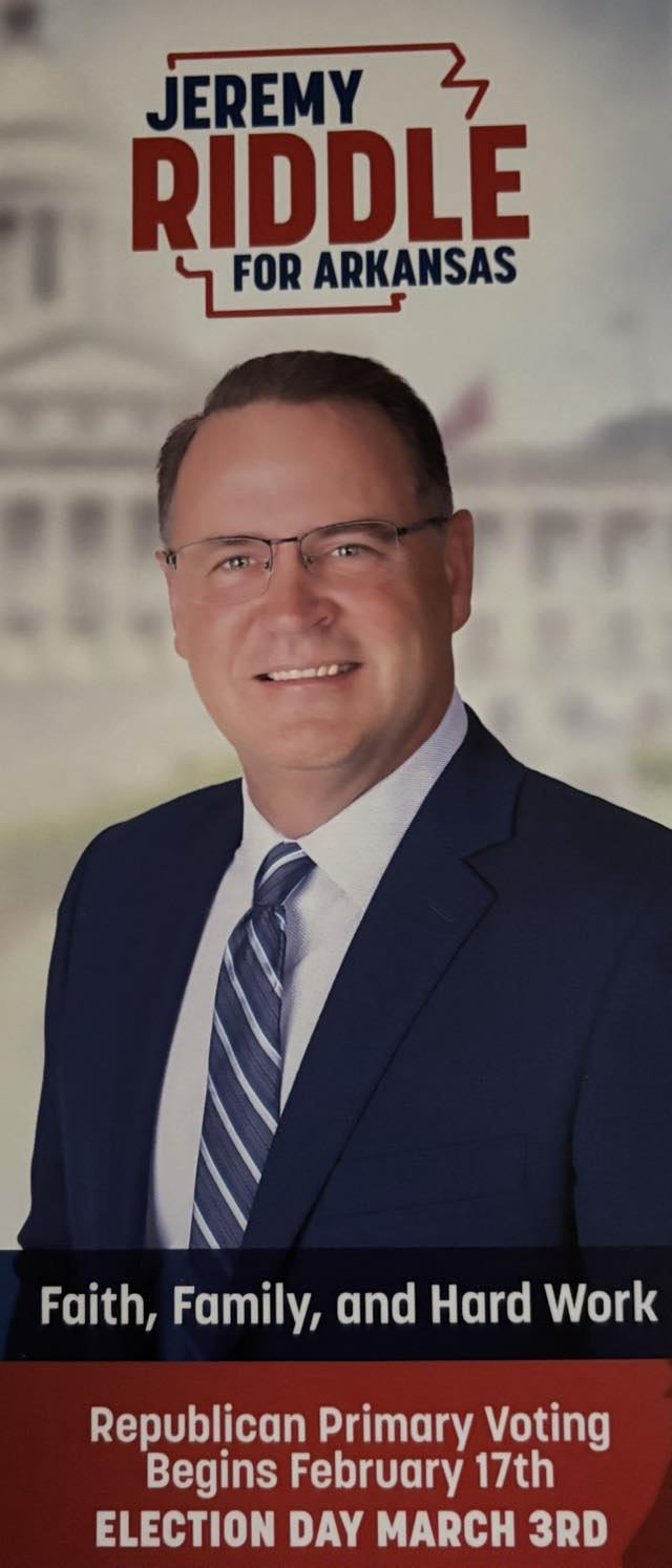Jeremy Riddle for Arkansas