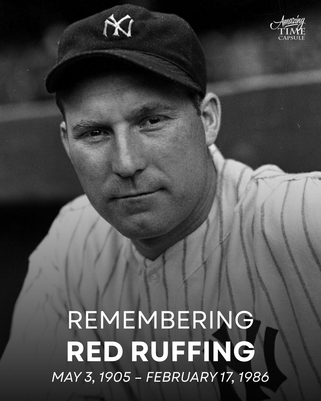 Amazing - Remembering Red Ruffing 🕊 Red Ruffing (born Charles Herbert ...
