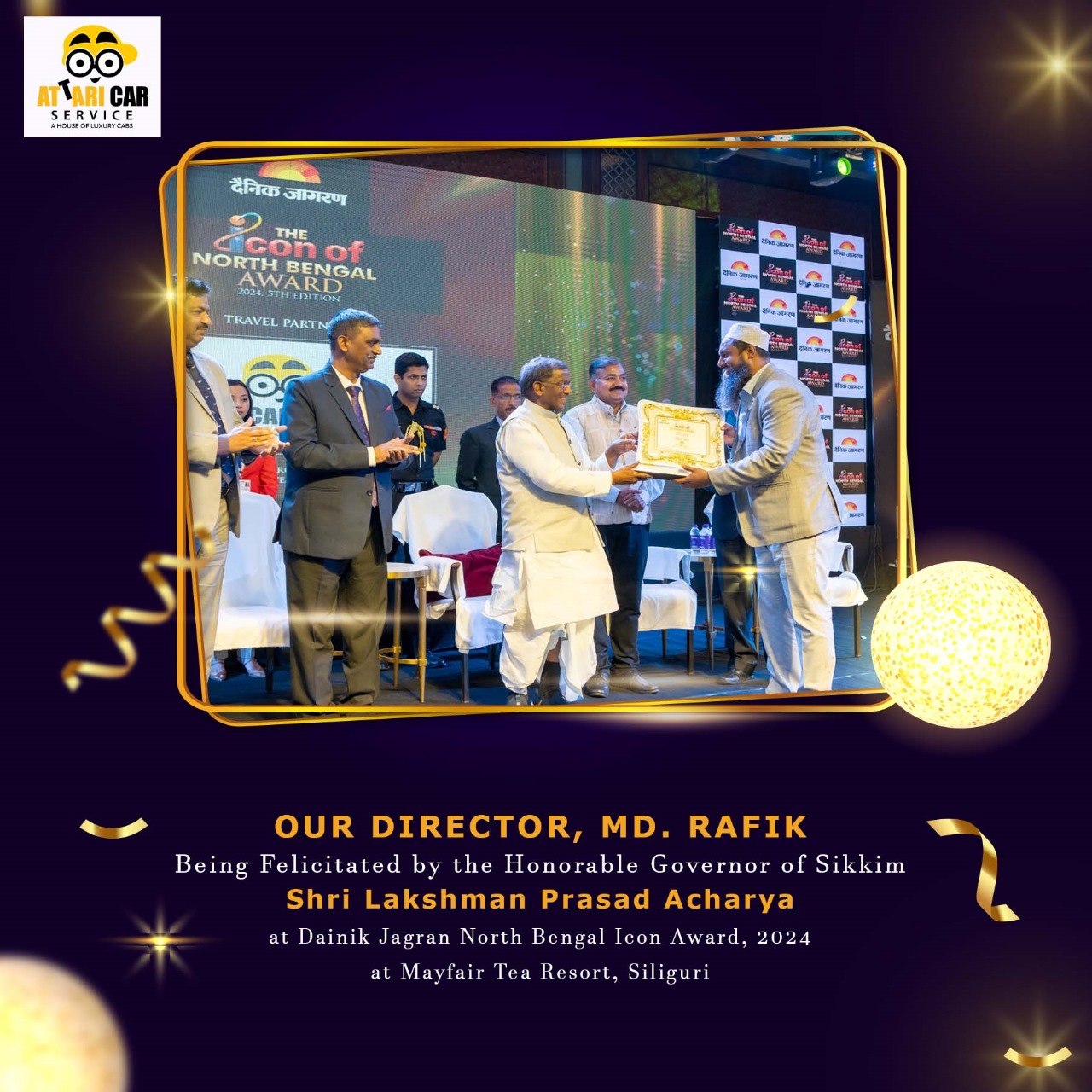 Congratulations to Mr. Rafik for this... - Attari Car Service | Facebook