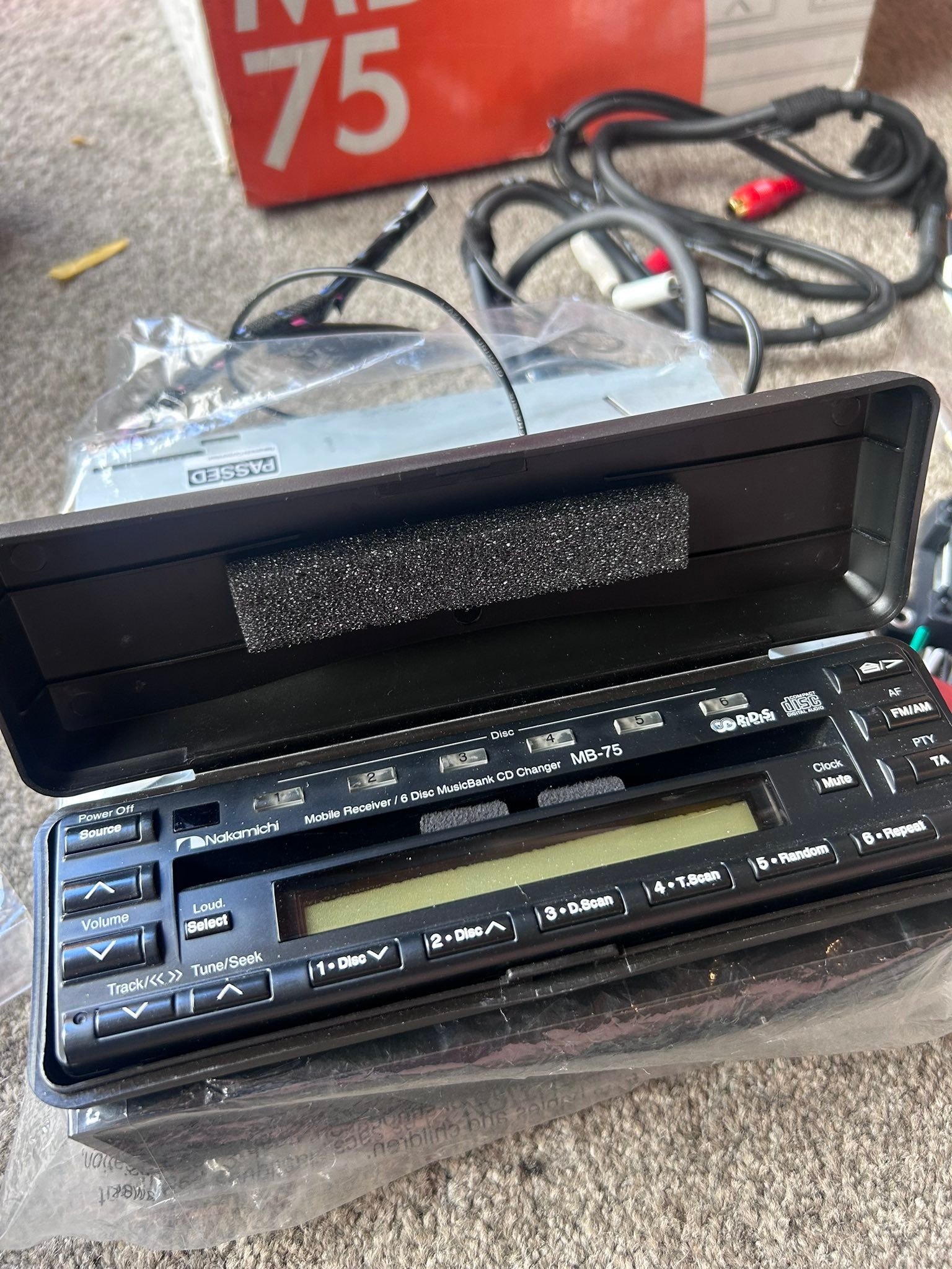 Ive a 1999 Nakamichi MB75. Its never been fitted. I powered it up 