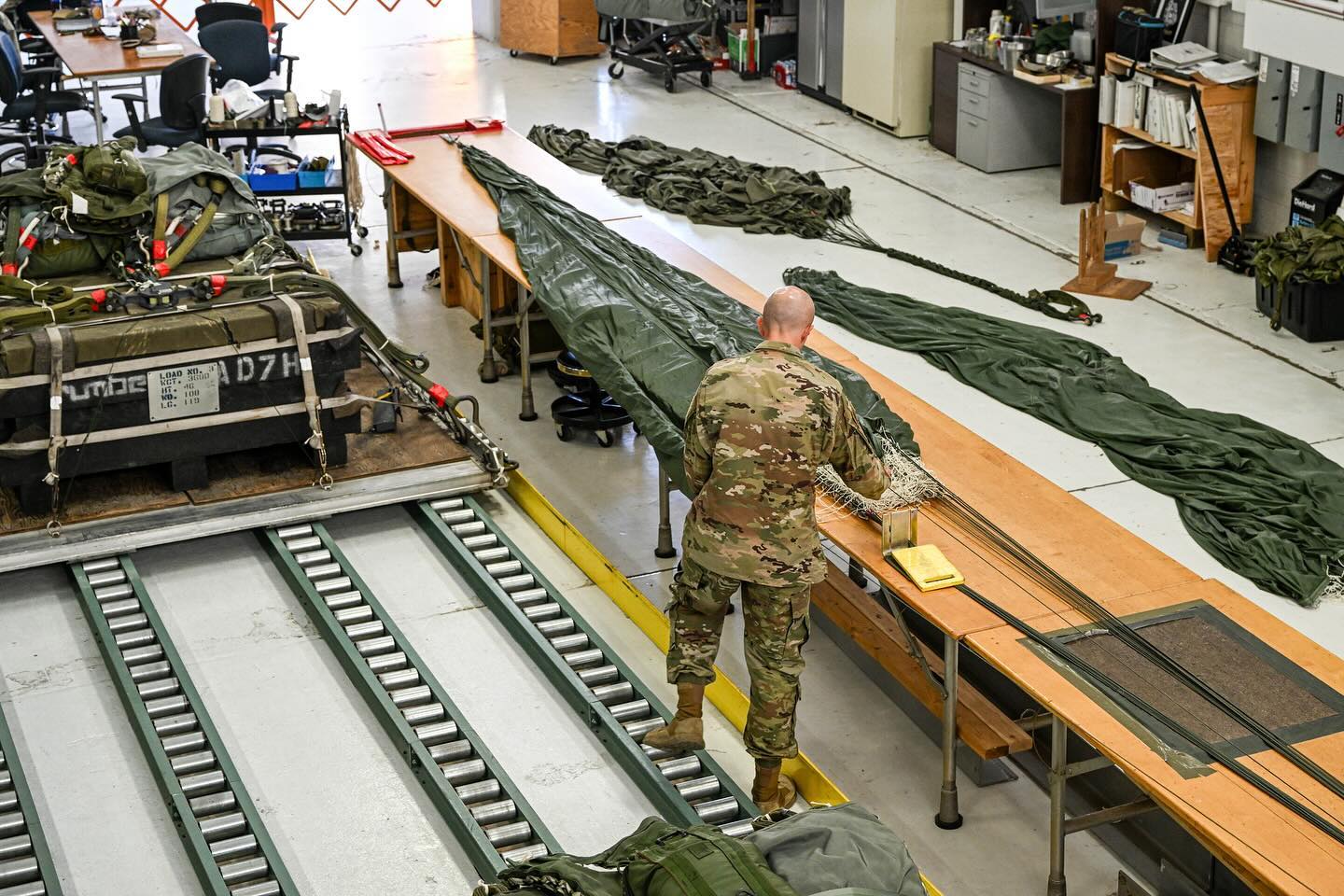 76th Aerial Port Squadron loads cargo on C-130H Hercules