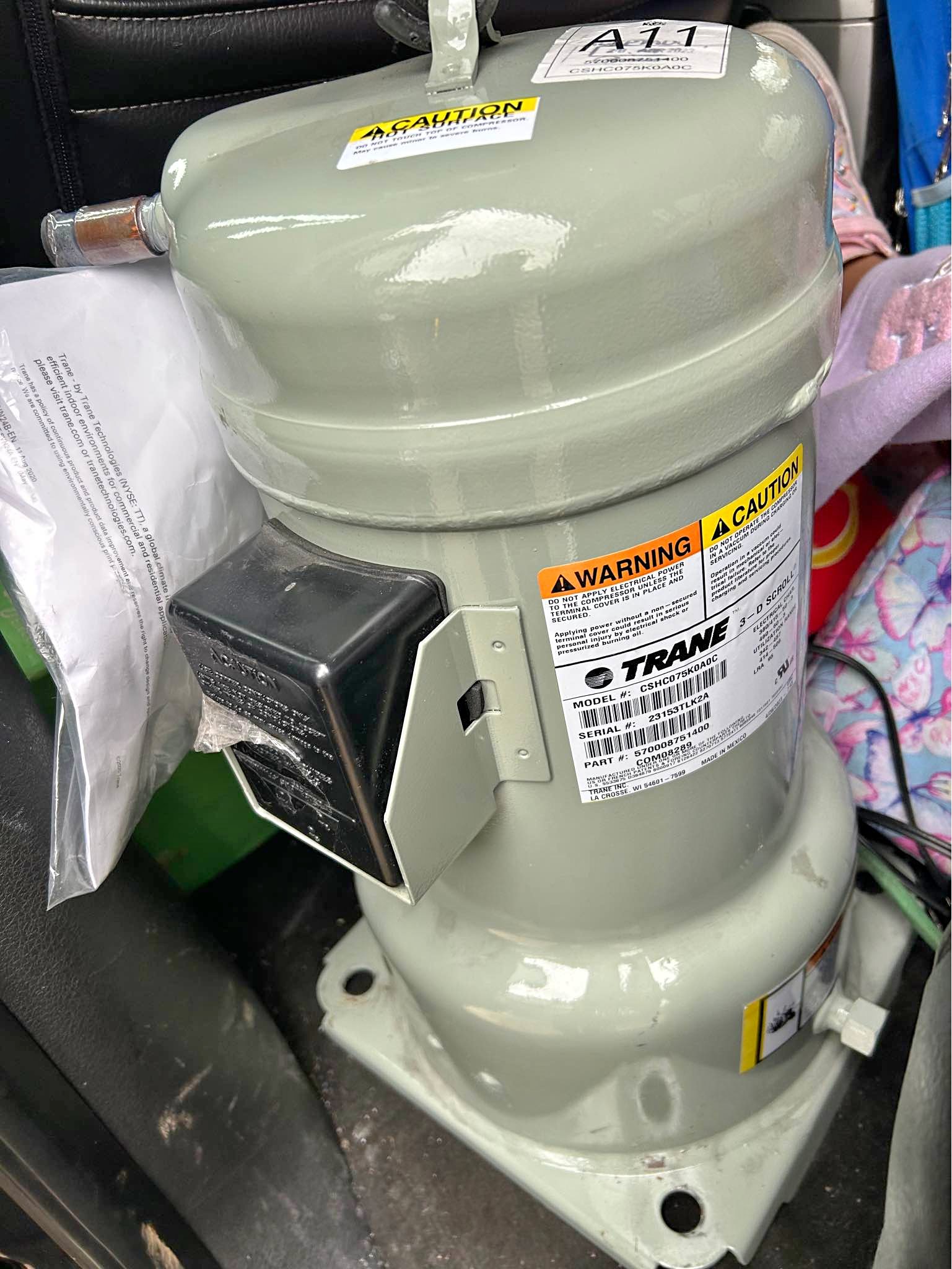 Trane 7.5 Compressor - Air Compressors - Baltimore, Maryland | Facebook ...