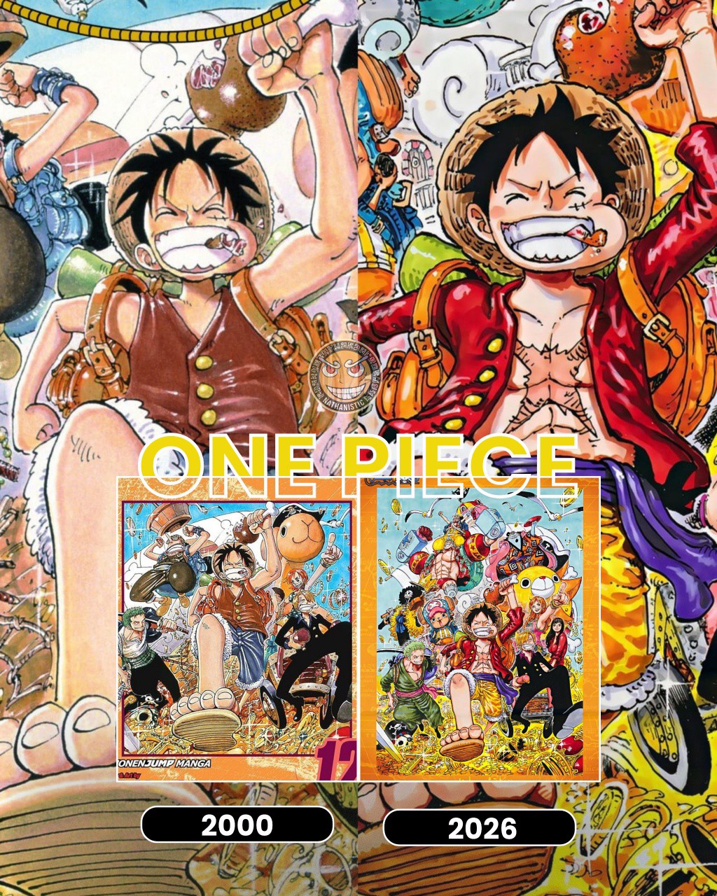 Eiichiro Oda redraws the cover of the One Piece manga volume 12🔥✨