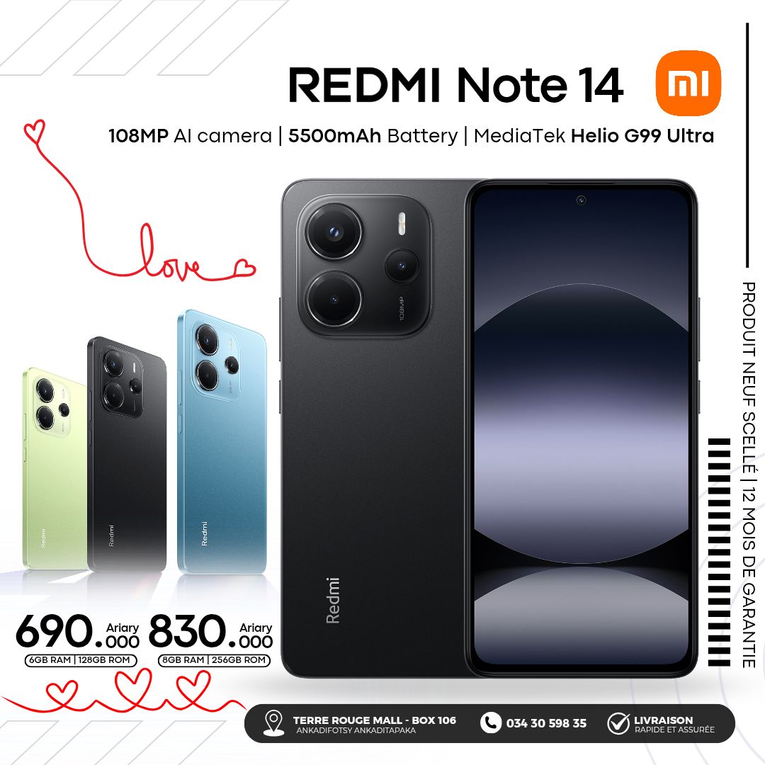 📱 Xiaomi© Redmi Note 14 💓 ——... - Top Tech Génération | Facebook