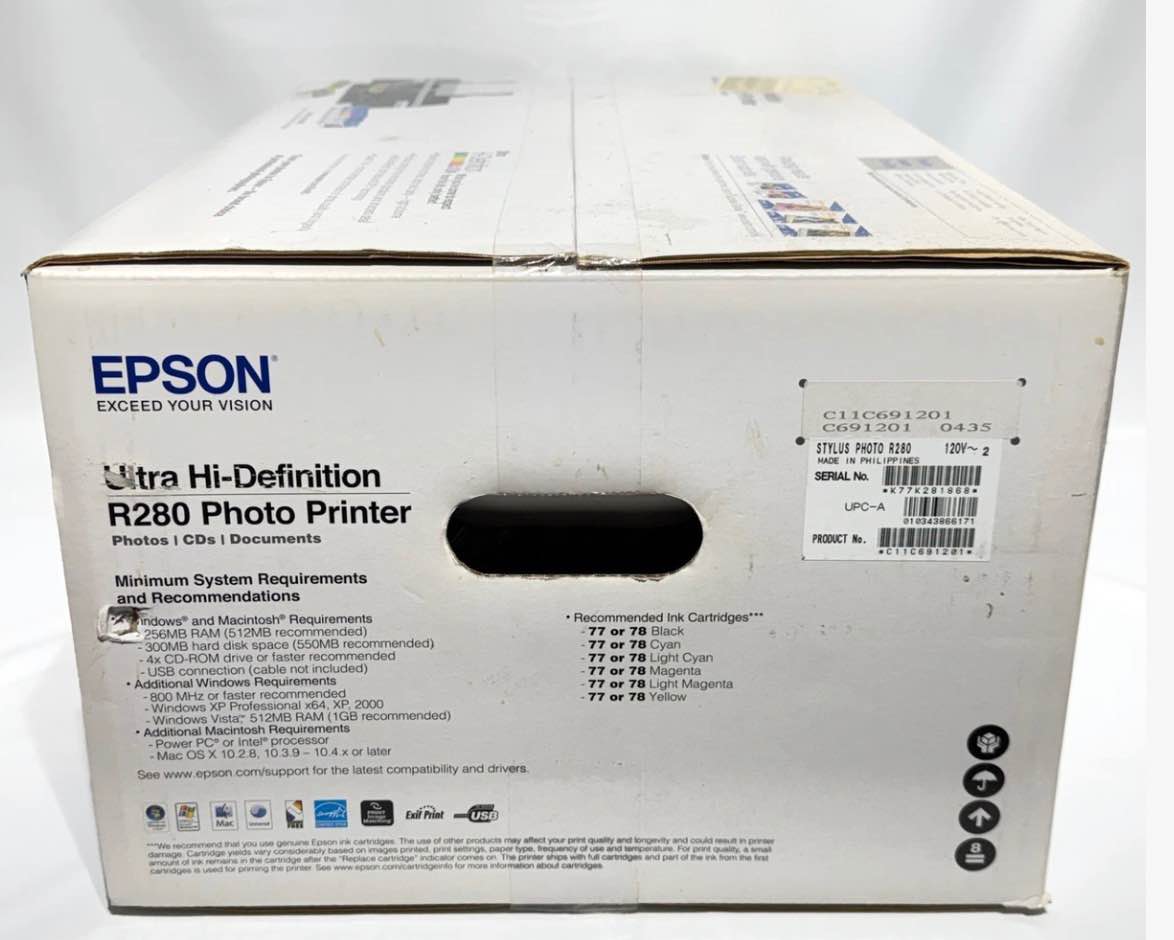 Epson Ultra Hi-Definition R280 Photo Printer (New/Open Box) - Printers ...