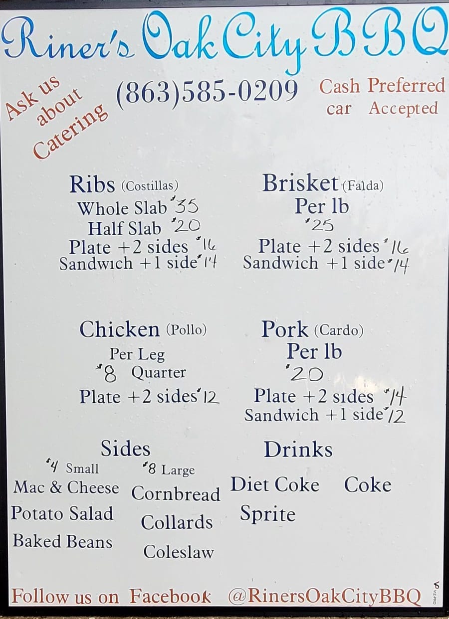 Riner's Oak City BBQ