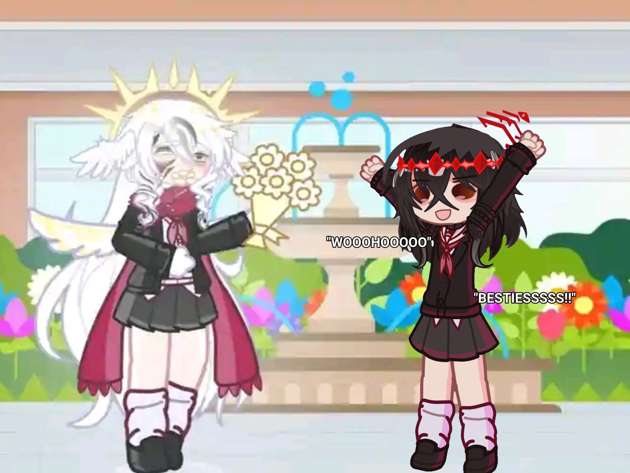 Girl excitedly accepts friendship offer