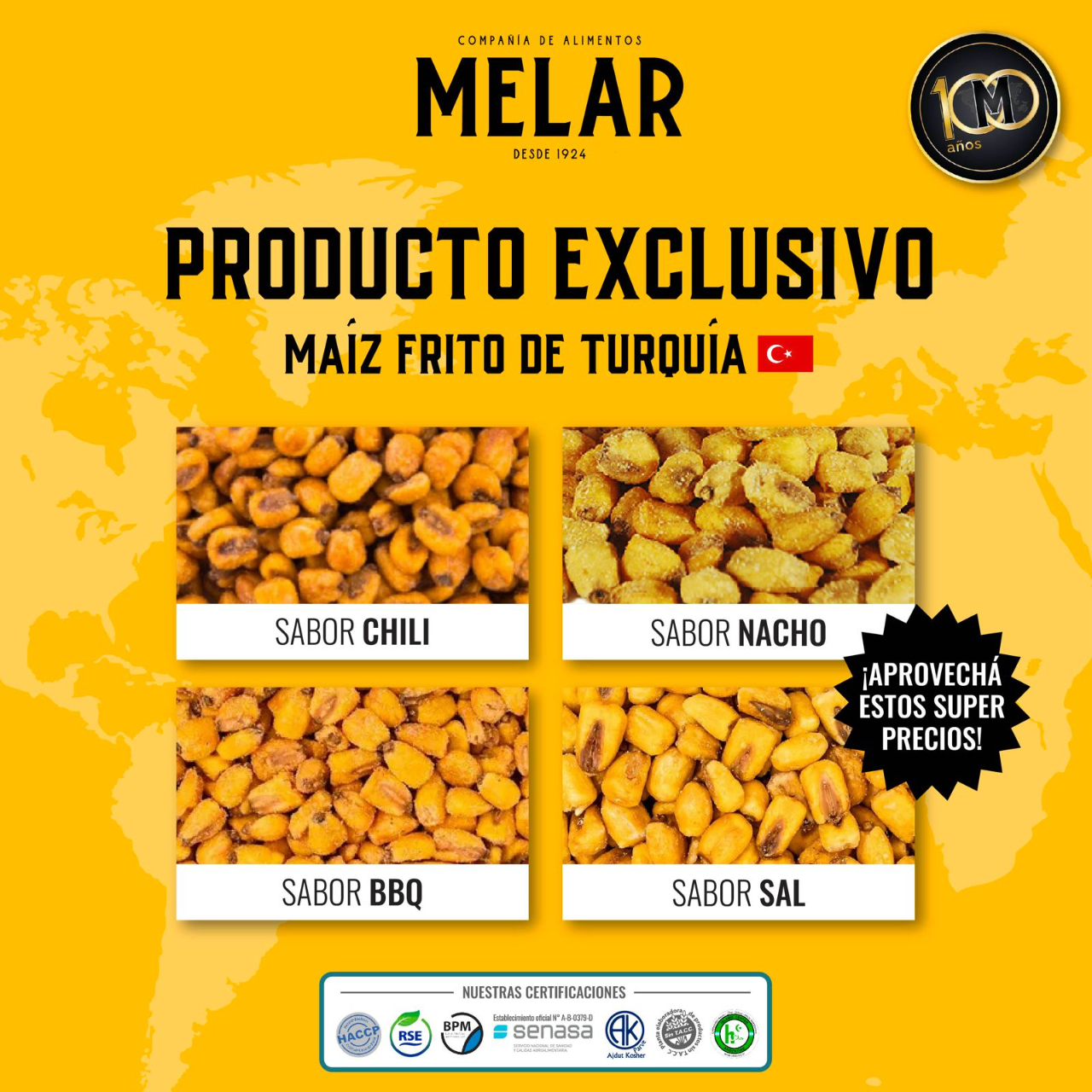 🌽🇹🇷 ¡Tenemos maíz frito... - Melar - Compañia de Alimentos | Facebook