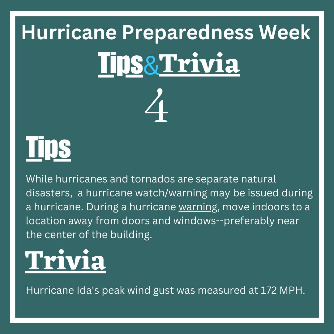 Tulane - 🌪️🌪️Hurricane Preparedness Week: Day 4🌪️🌪️While hurricanes and ...