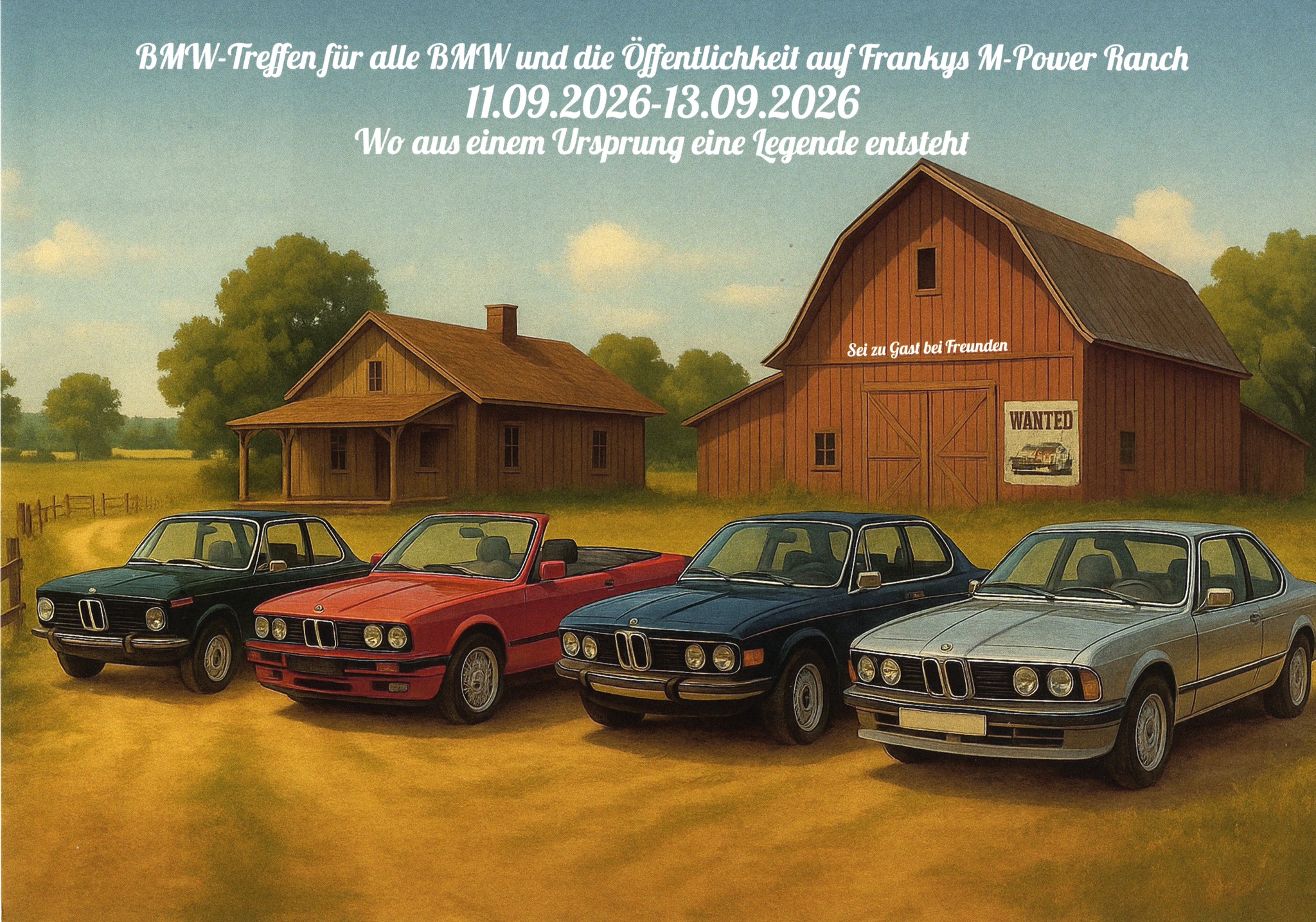 BMW-Treffen 2026 auf Frankys M-Power Ranch