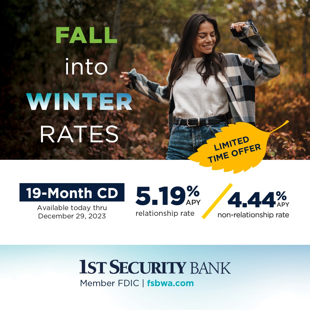 Learn more about our special rates on... - 1st Security Bank