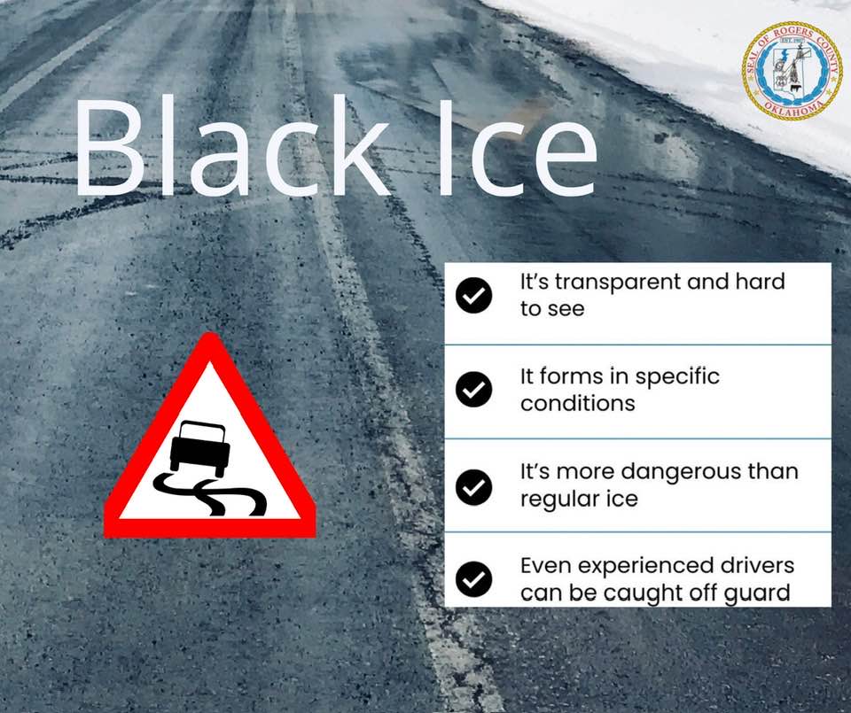 Rogers - Invisible Danger ️ Black ice is a thin, transparent layer of ...