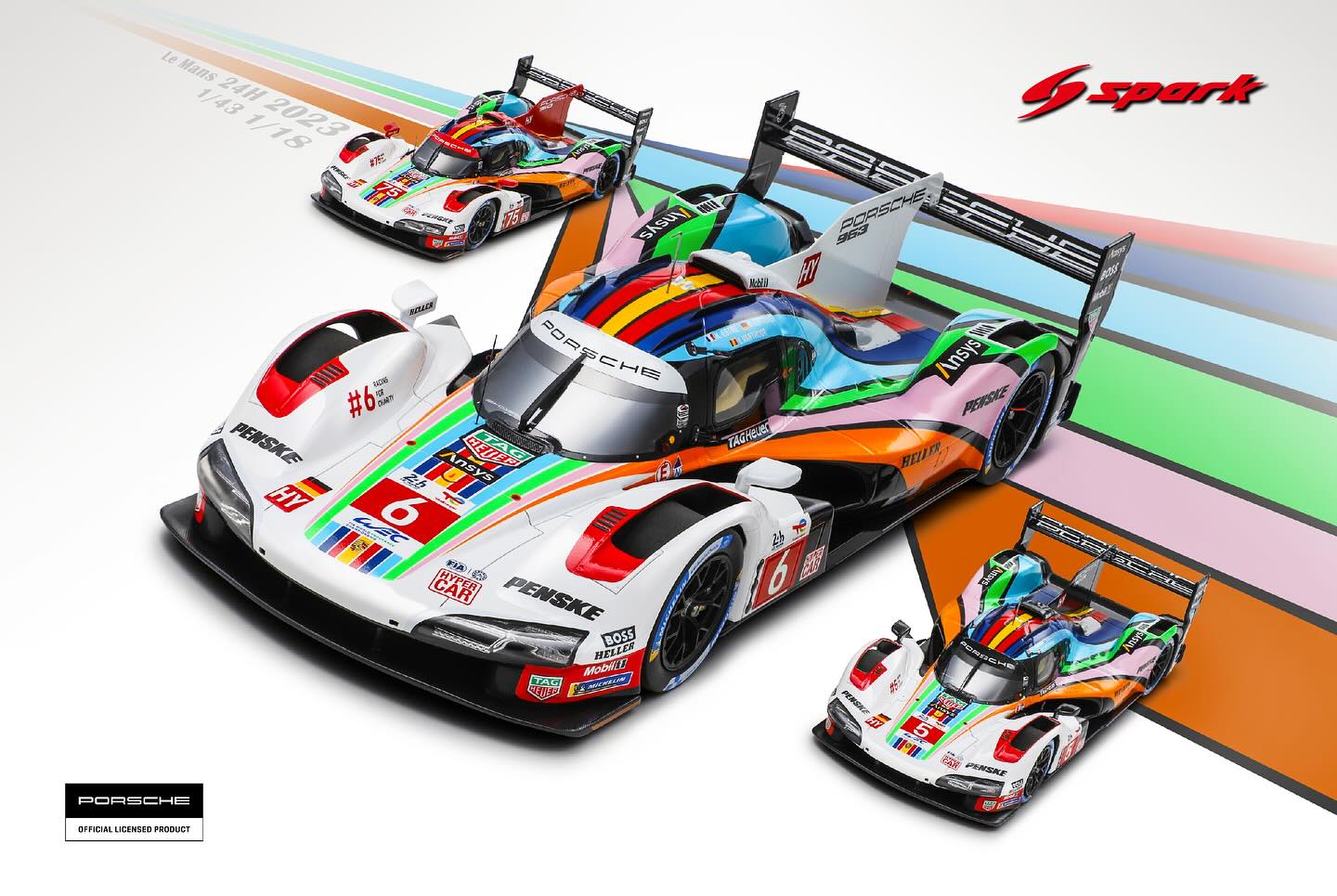Porsche 963 at Le Mana 24H 2023 Come in Scale 1/18, 1/43, 1/64