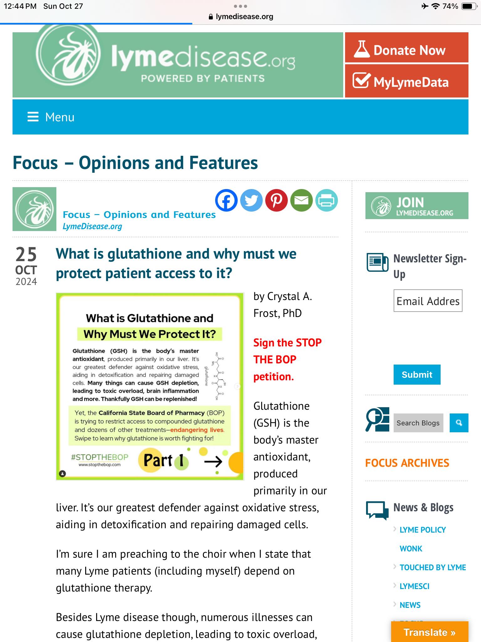 glutathione lyme l-glutathione disease IV Therapy: The Benefits for Patients GLA CEO Laura MacNeill Discusses  Antioxidant Therapy - Lyme Mexico