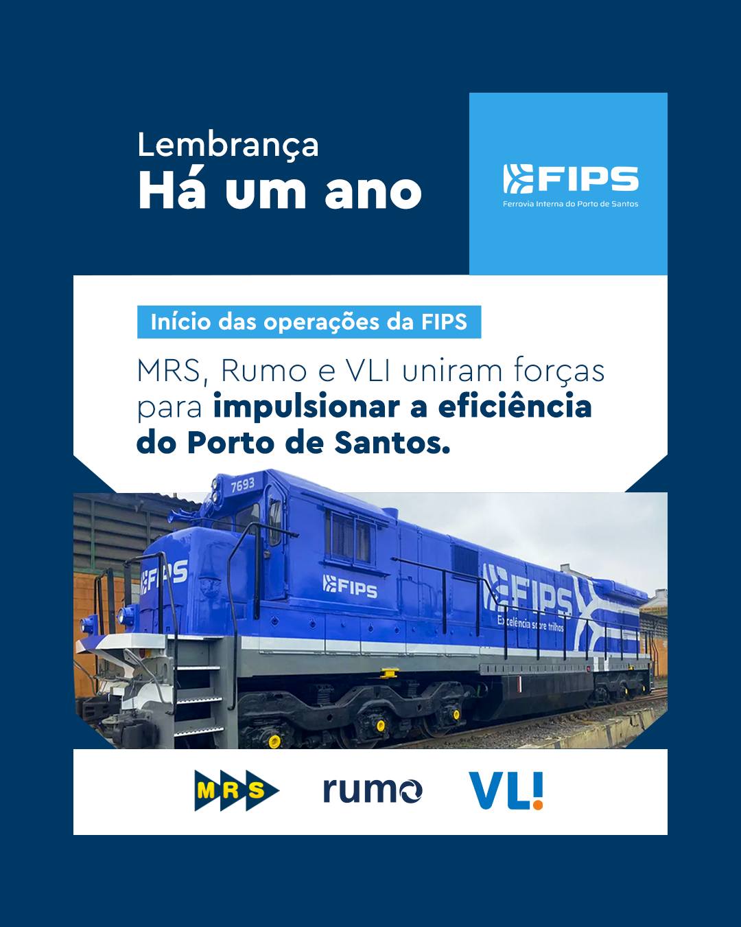 Rumo - Há um ano, MRS Logística , Rumo e VLI uniram forças...