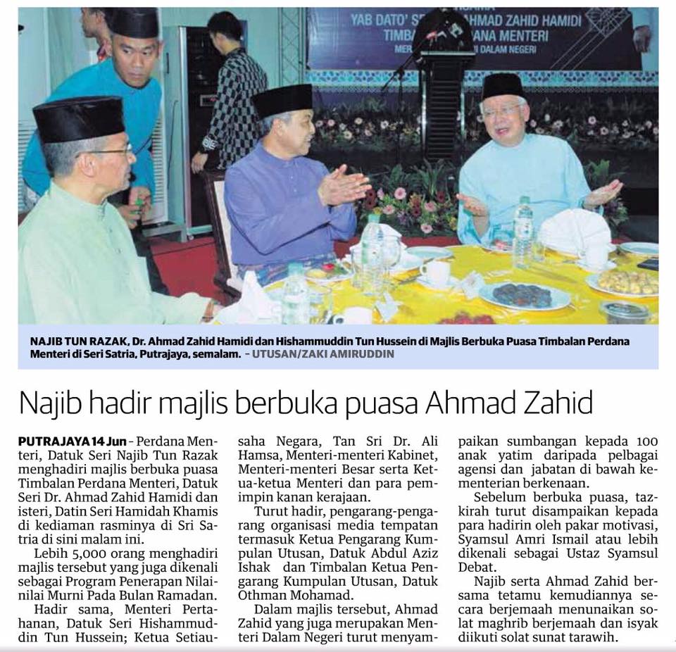 Zahid Hamidi Berita Harian Online Utusan Online Harian Metro Facebook
