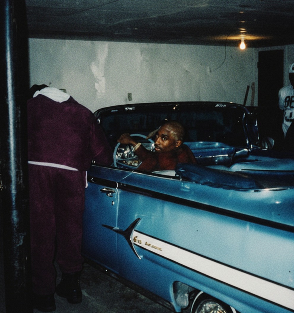There's something legendary about Tupac Shakur chilling in a