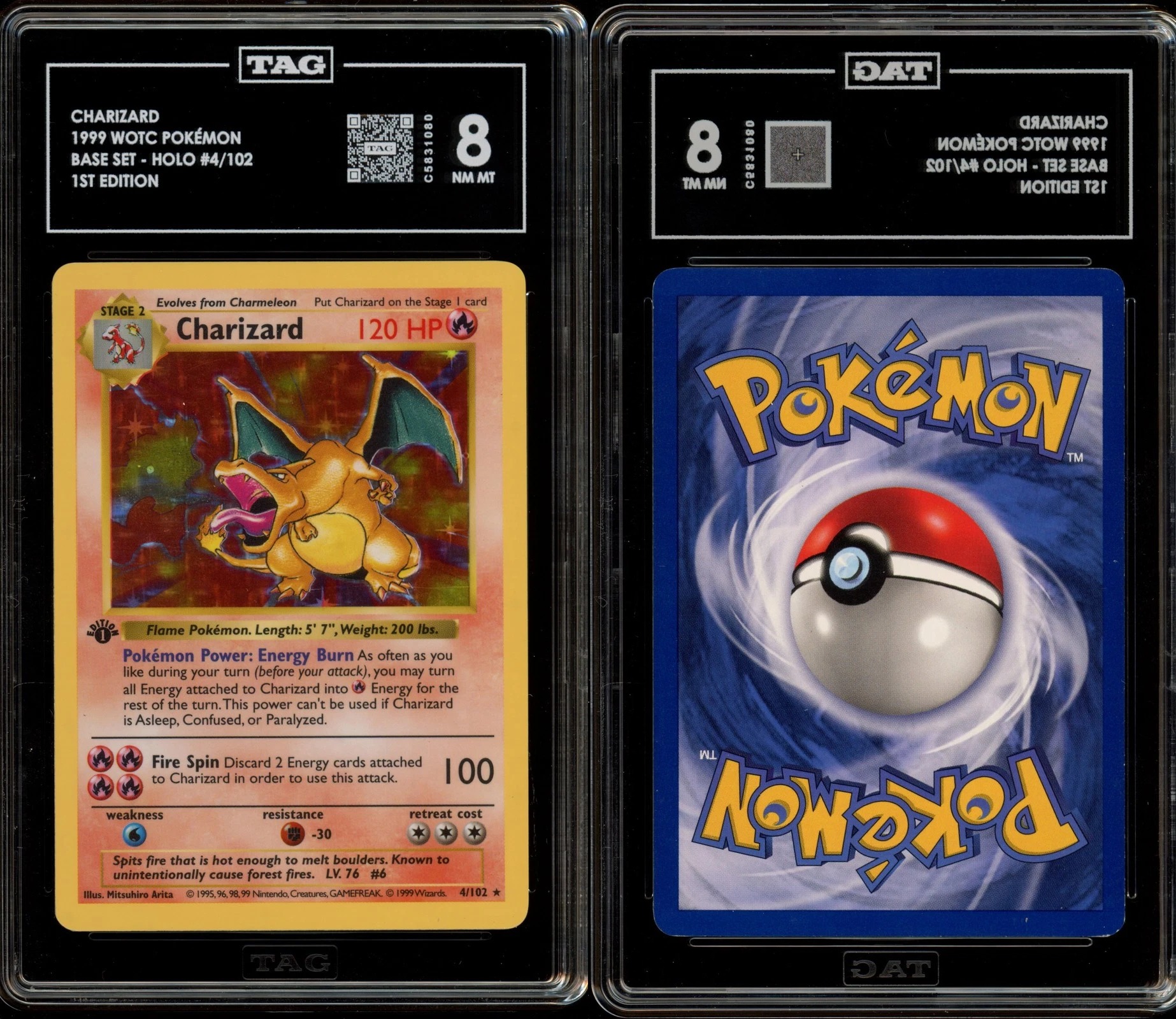 original holographic charizard card value Pokemon - ex 228/197 - Obsidian Flames - Hyper Rare the trusted official grading guarantees its condition Charizard 1999 Pokemon Base Set