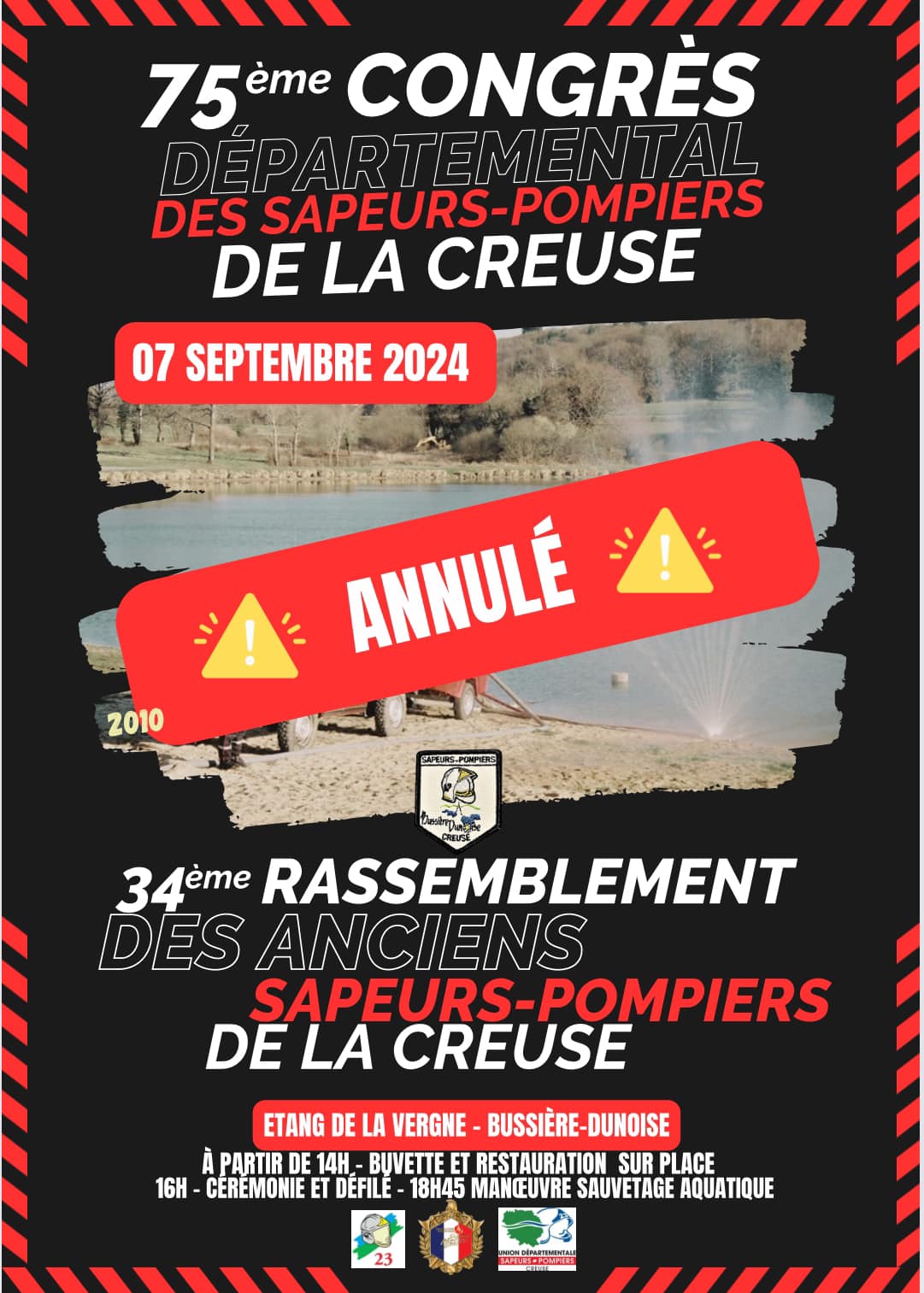 SDIS - ⚠️ANNULATION⚠️ Au vu des conditions météorologiques le congrès ...
