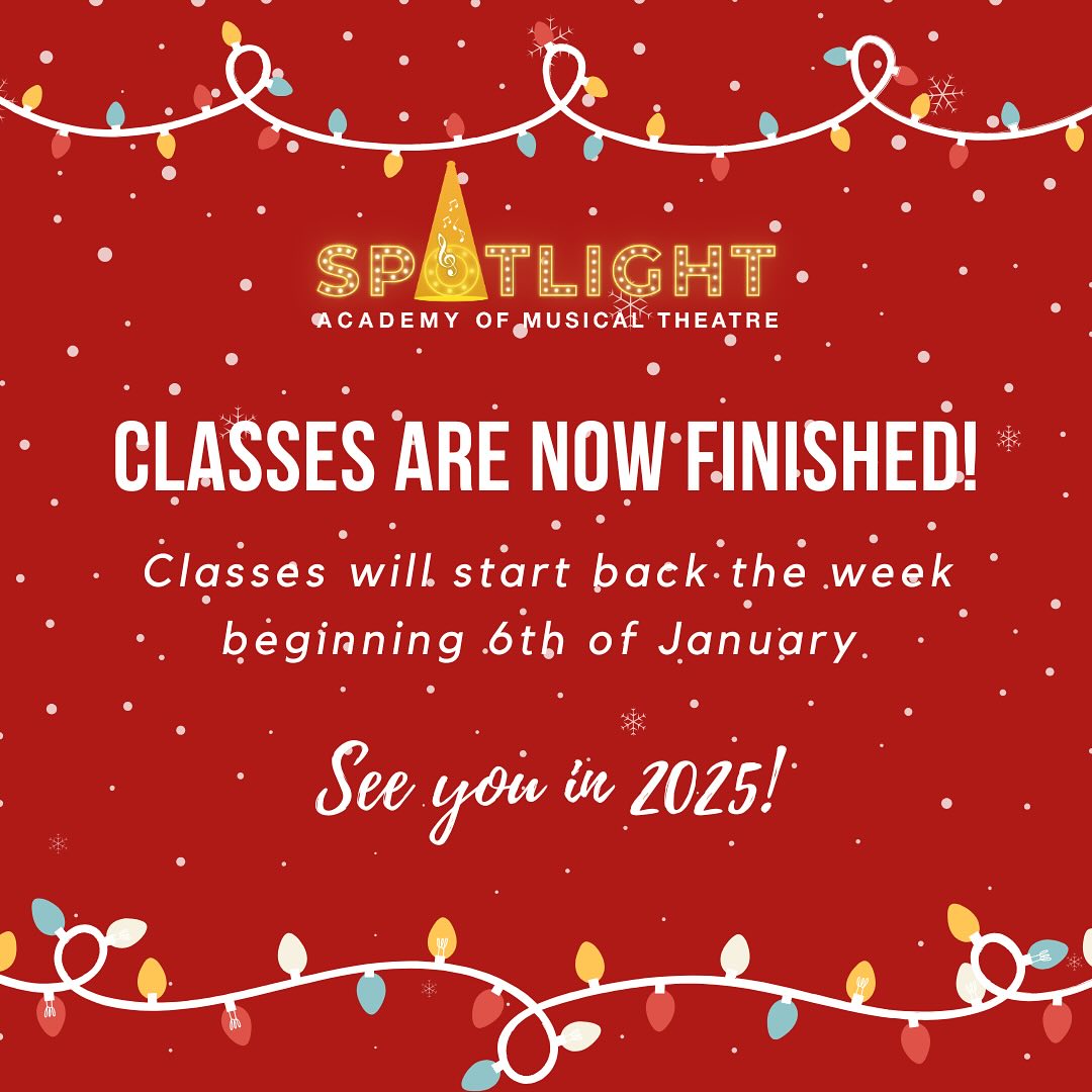 Spotlight - Classes are now finished for 2024! 🎄 A big thanks to all ...