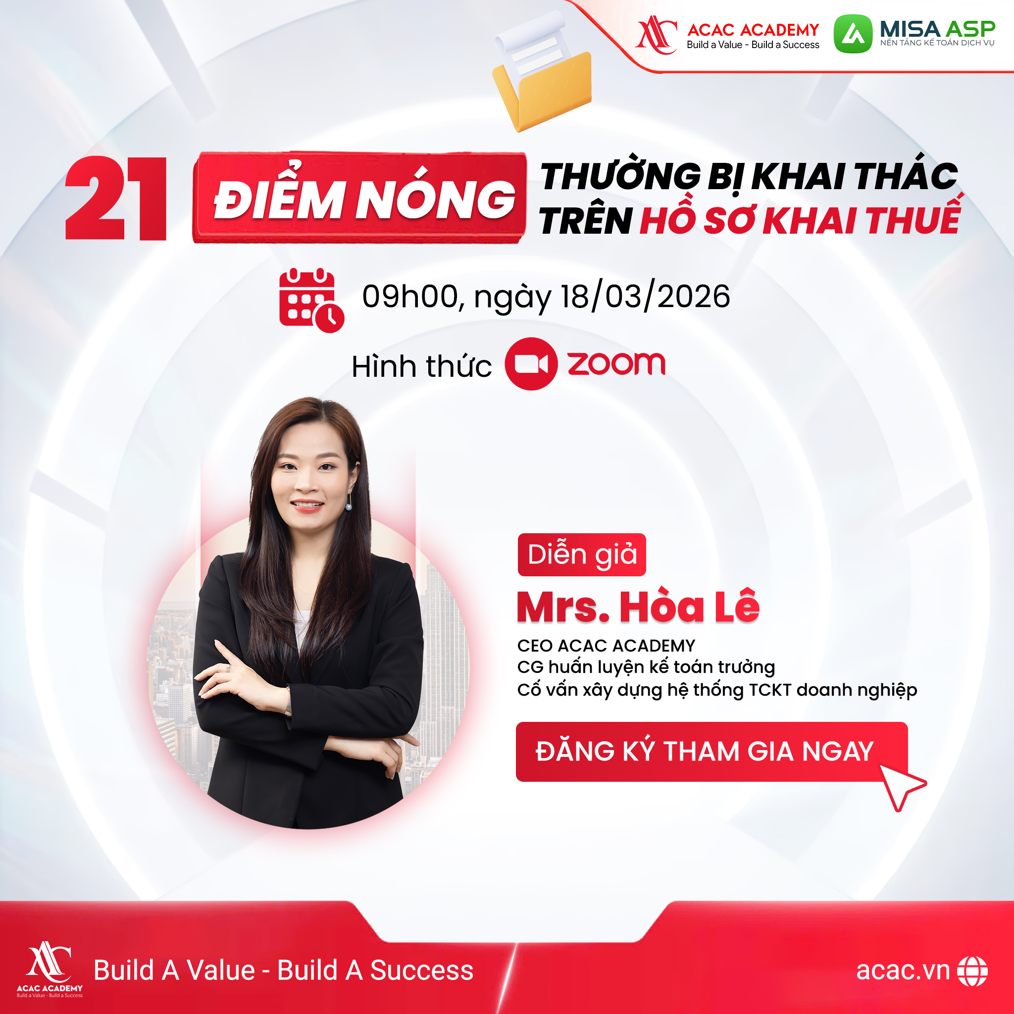 ACAC Academy - Huấn luyện coaching đồng hành kế toán thực chiến | Hanoi