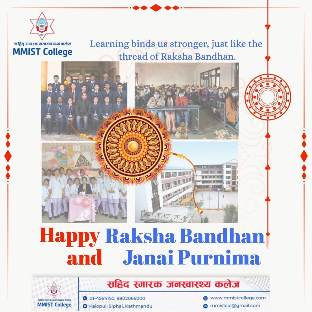 MMIST College - Happy Raksha Bandhan and Janai Purnima....