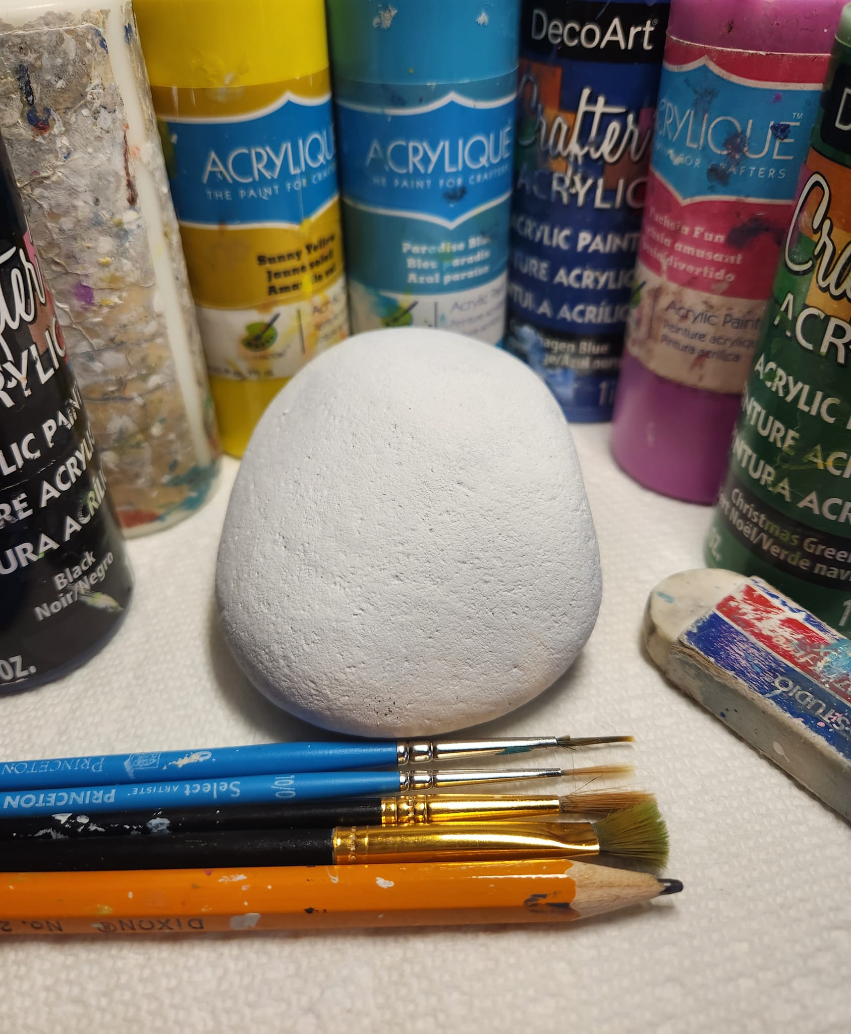 Rocan - What you'll need. As usual I've base coated my rock white so ...