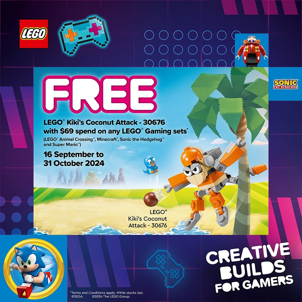 Shop LEGO at OG now and get rewarded with adorable gifts