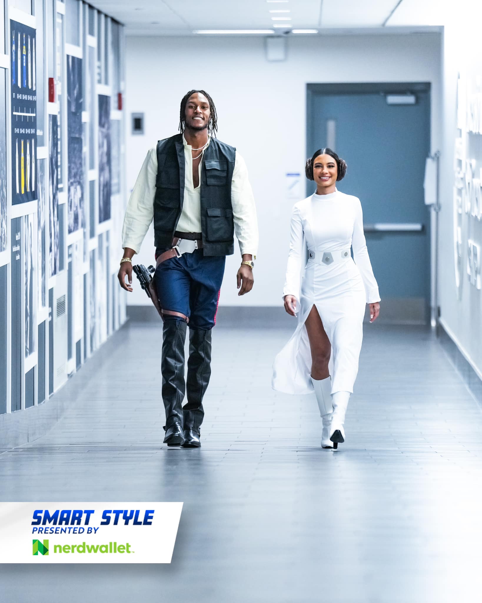 トライスター Tristar コーデ Leia, we're home 🌌 Myles Turner with the Han Solo fit for Star