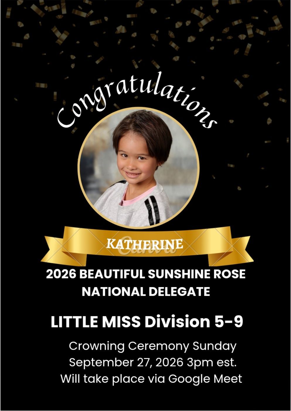 Be... - Beautiful Sunshine Rose Special Needs Virtual Pageants