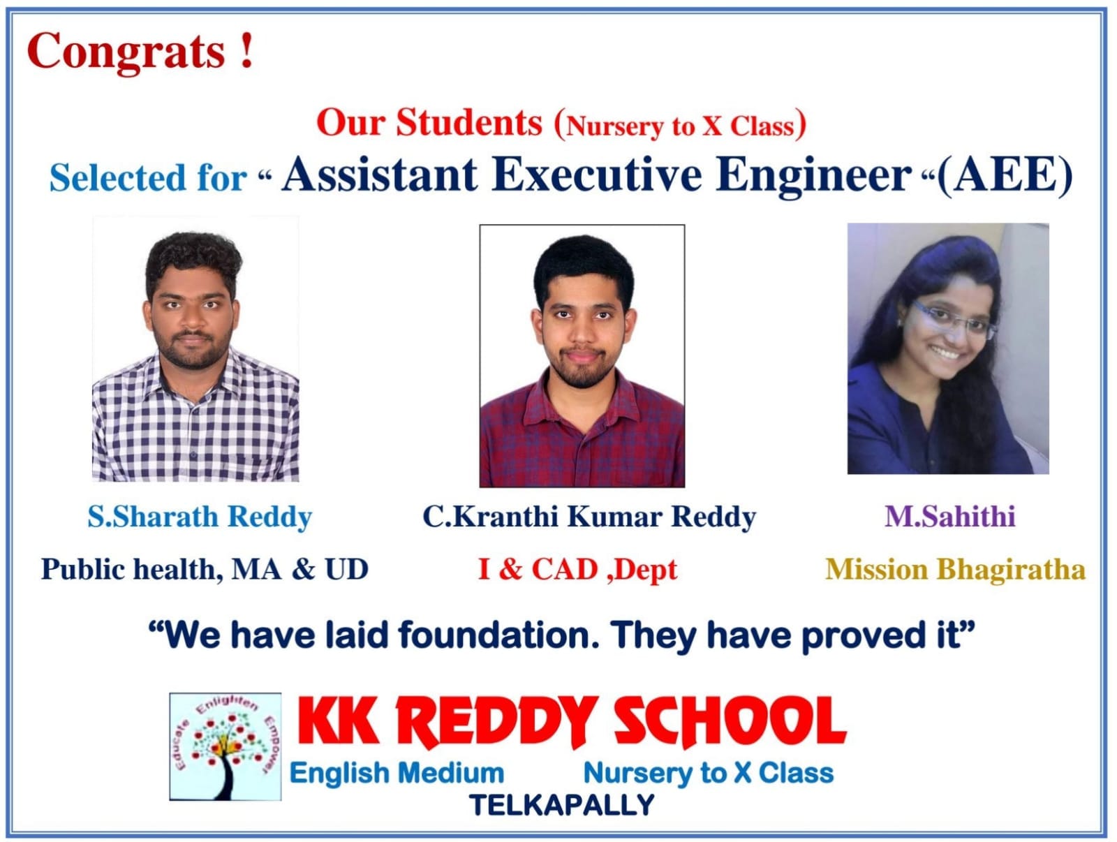 K K Reddy School | Telkapalli