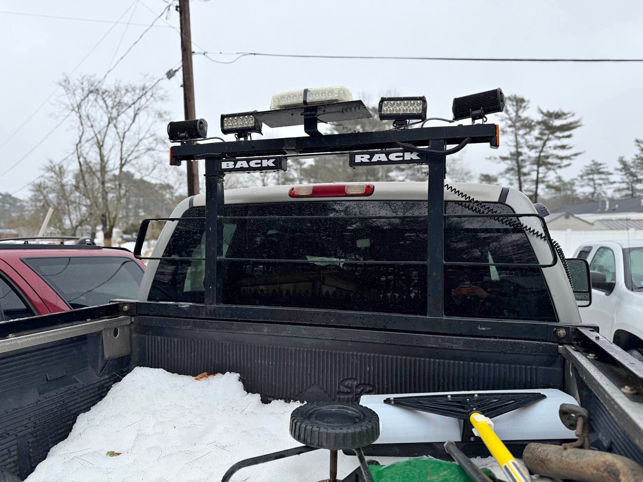 Back rack with beacon light and led pods - Car Exterior Parts - Marion ...