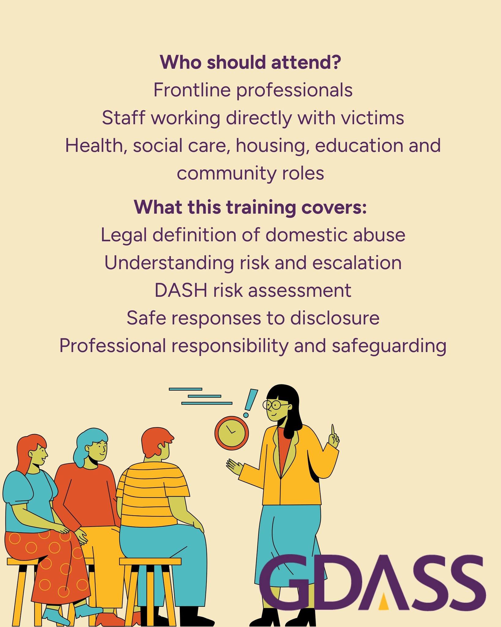 GDASS - 📣 Level 2 Enhanced Domestic Abuse & Risk Training... | Facebook