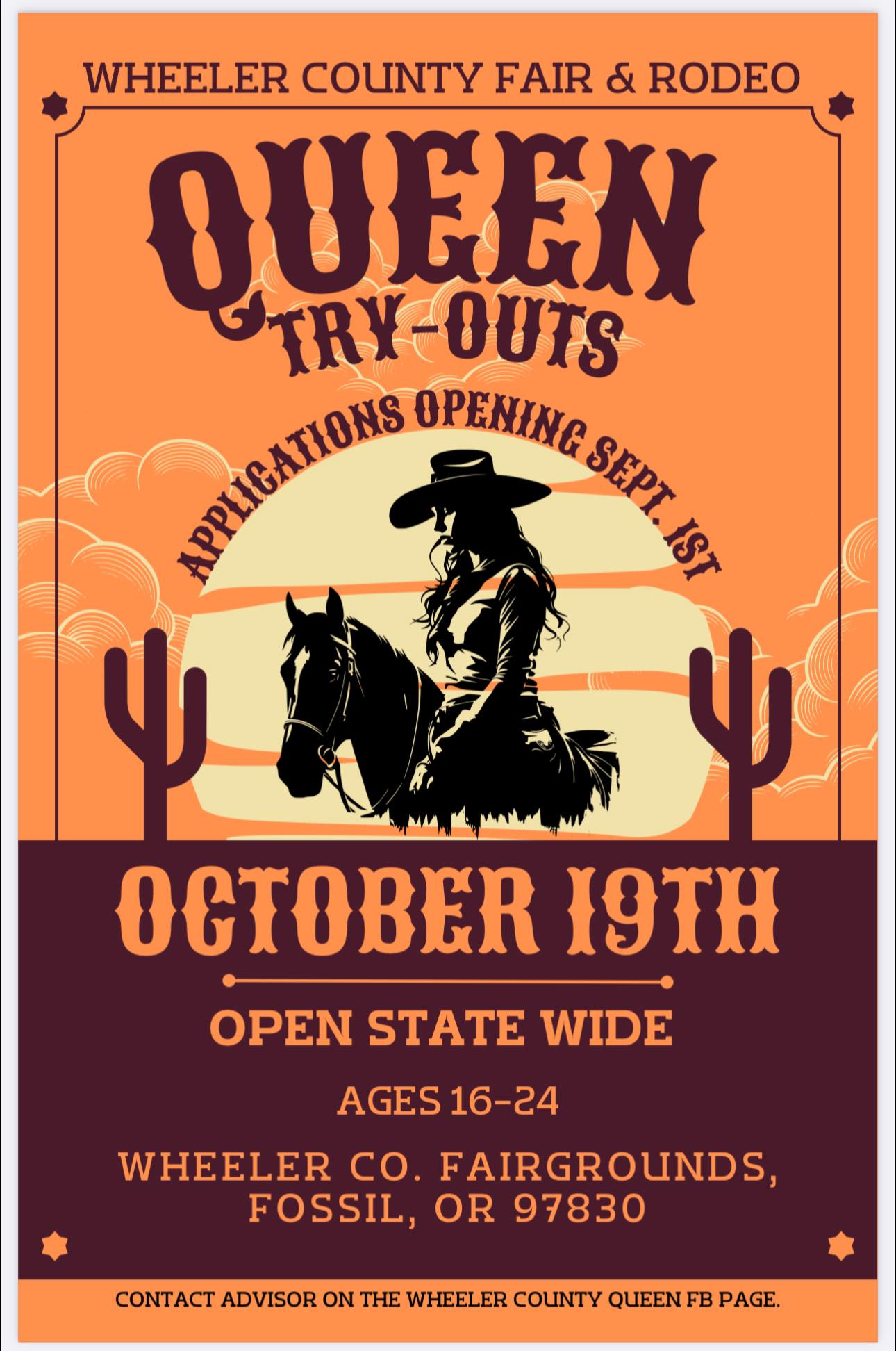 Applications are... - Wheeler County Fair & Rodeo Queen