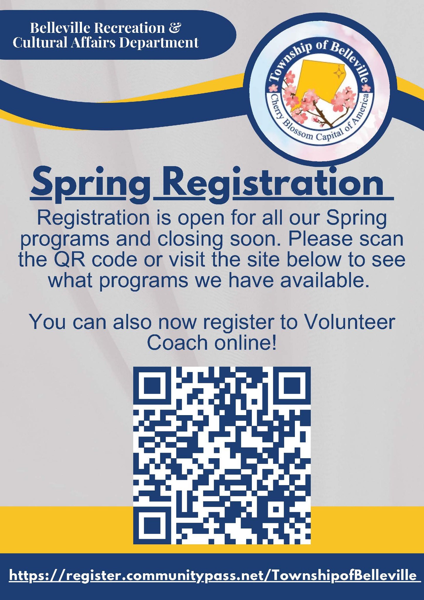 Township - Registration is open for all our 2025 Spring programs