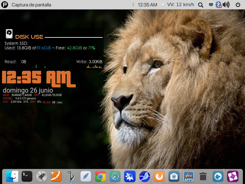 My new modern desktop Pearl Linux 9.3 LTS (Qanon+), an Apple clon