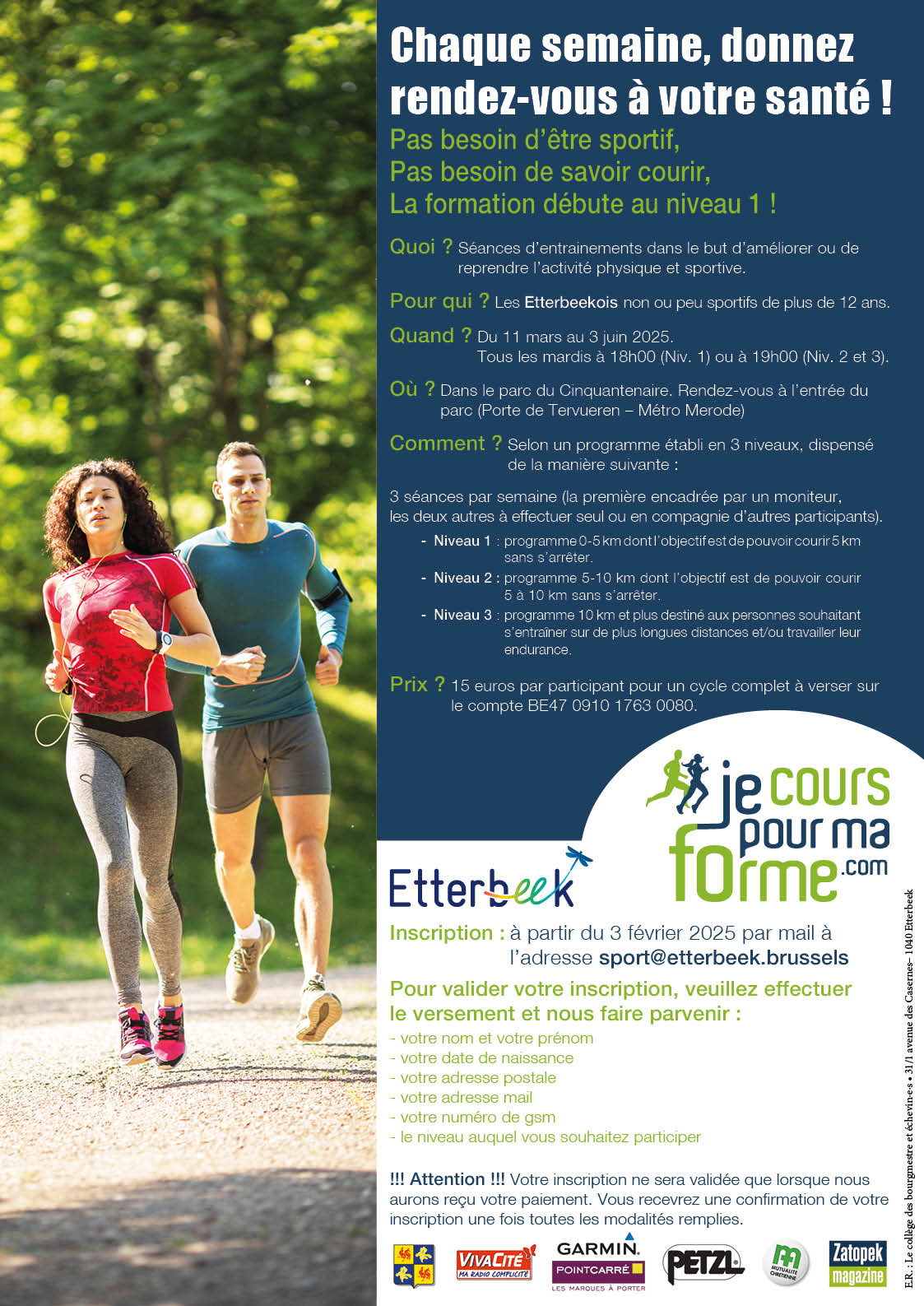 Je cours pour ma forme
