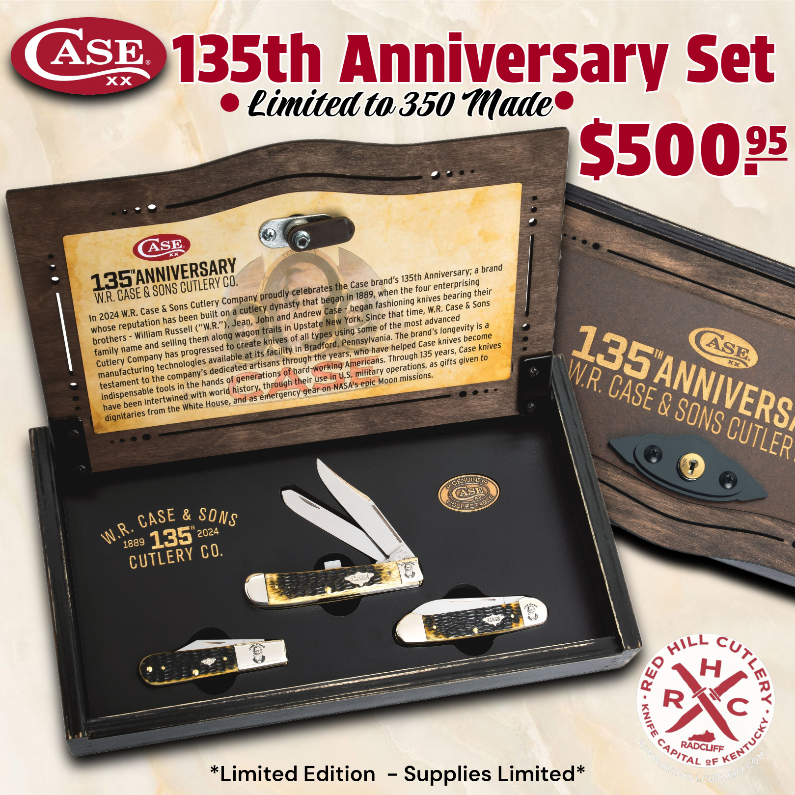 Case Connexx series celebrates 135 years with unique knives