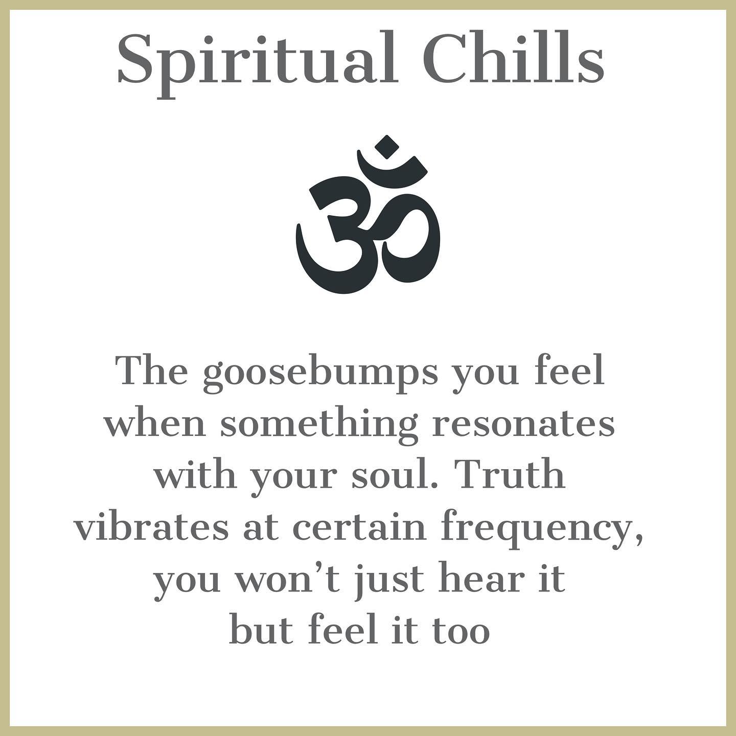 If you shiver for no apparent reason, it could carry a deeper 